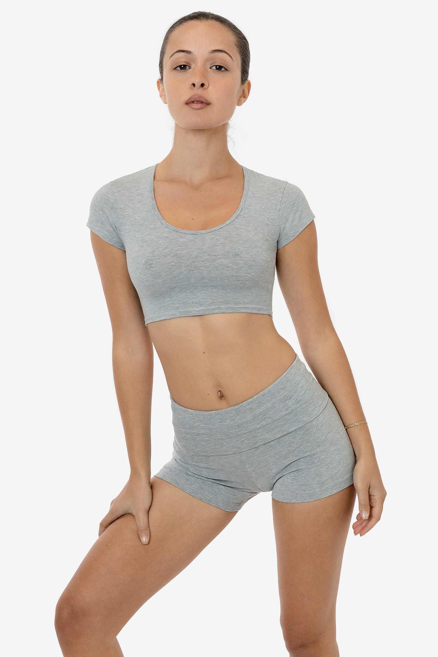 GARMENT DYE MICRO CROP TEE 10