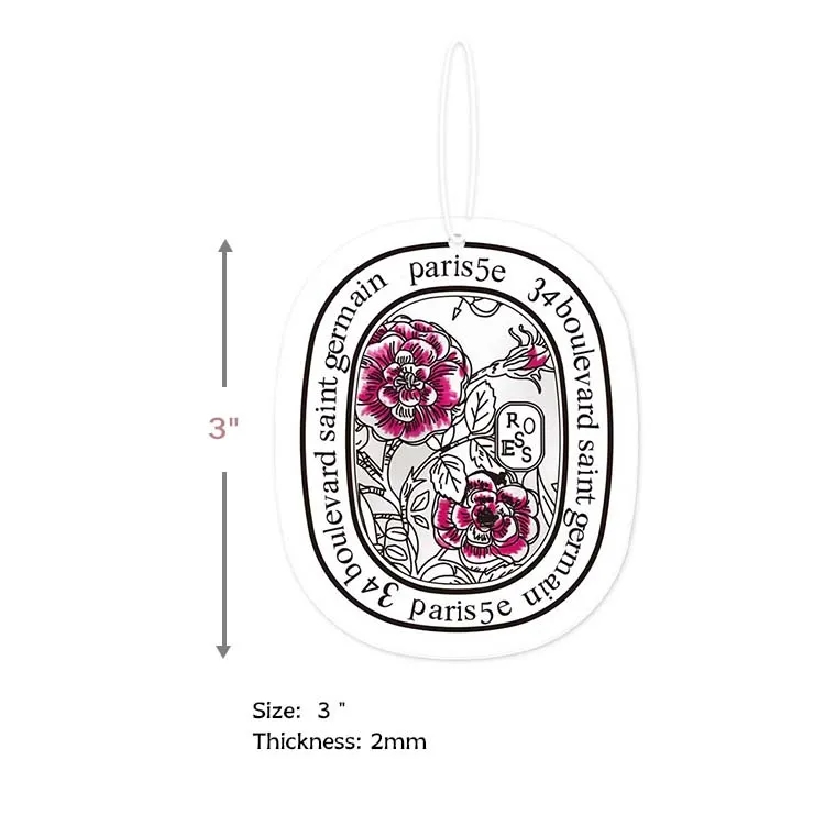 Custom Shape Full Color Air Freshener 3" 13