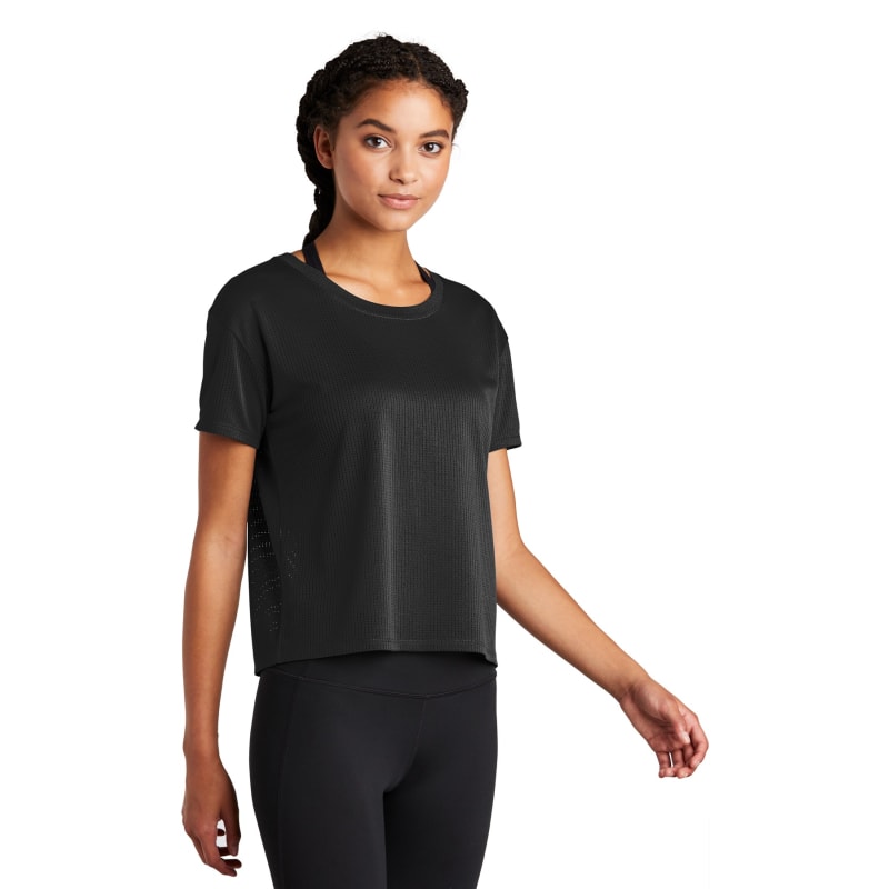 Sport-Tek Women's PosiCharge Draft Crop Tee. 7