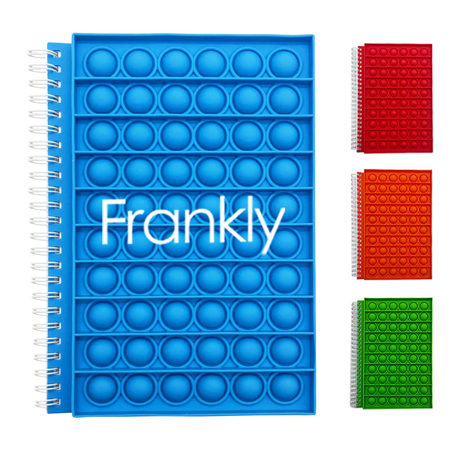Spiral Push Pop Bubble Silicone Notebook