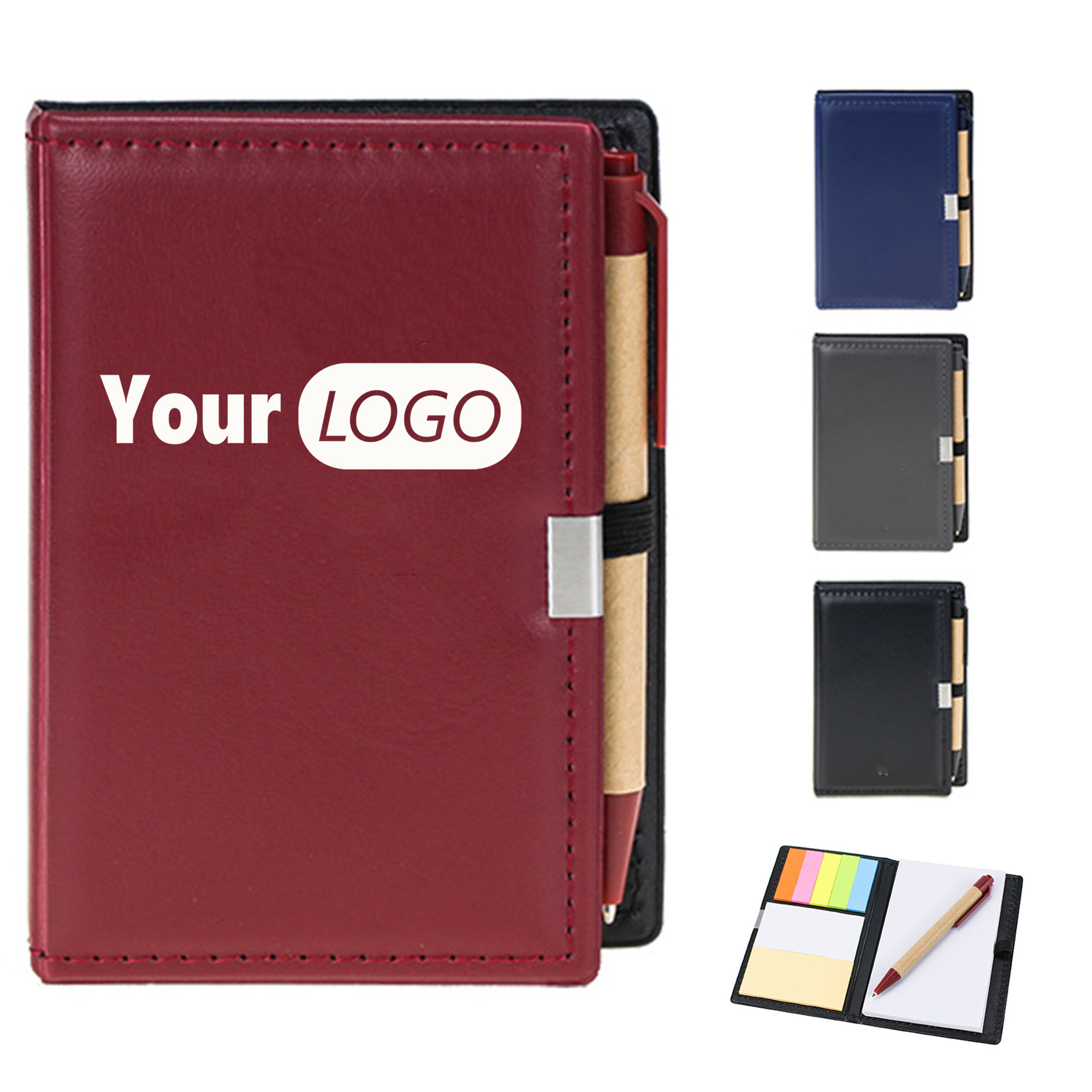 PU Leather Cover With Pen Notebook 4