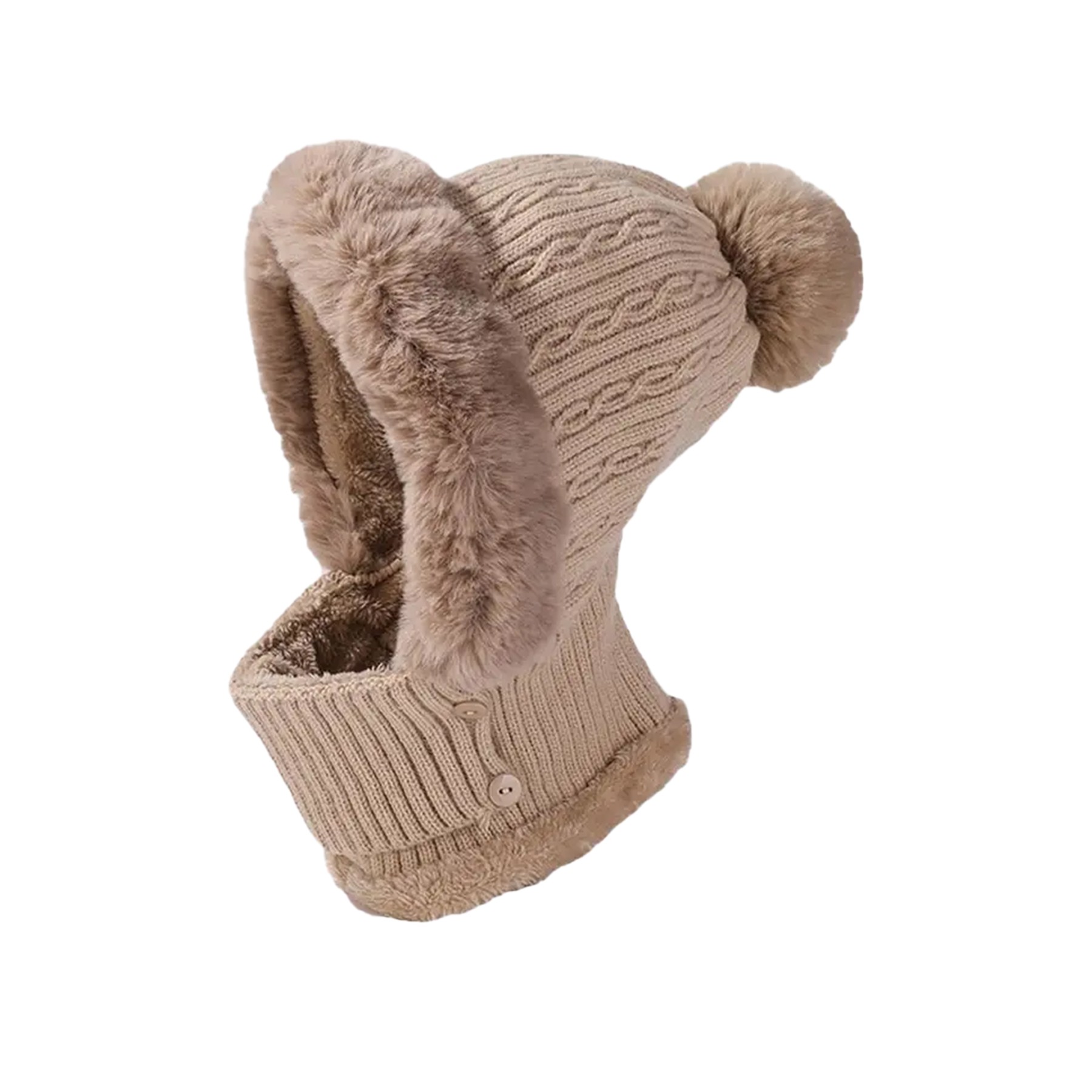 Knitted Neck Warmer Beanie Cap 8