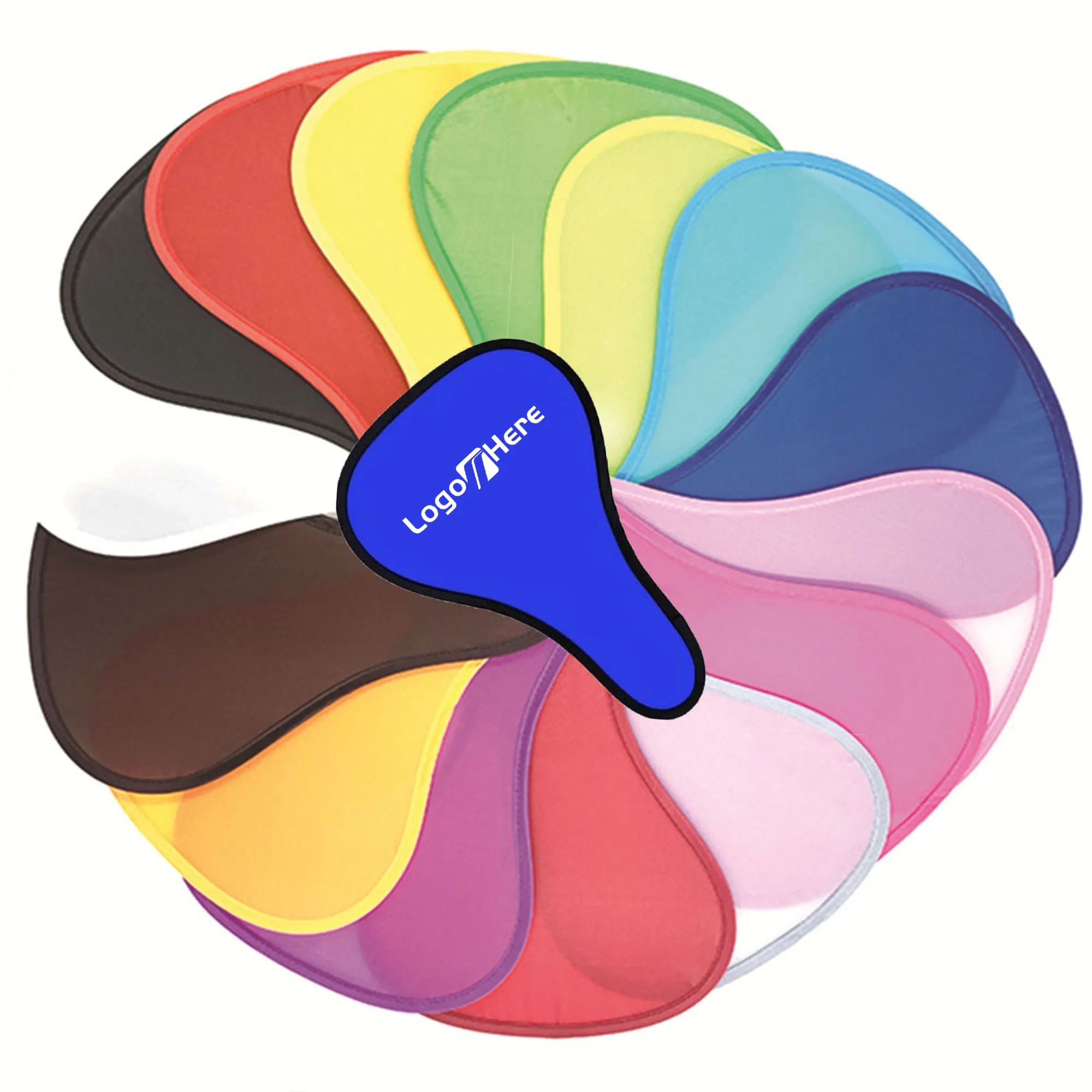 Cyclone Folding Polyester Fan With Pouch 3