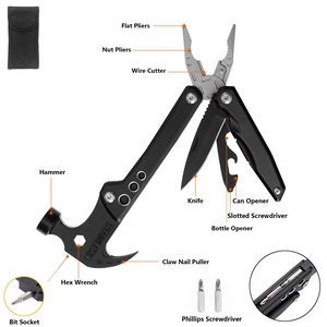 Stainless Steel Hex Wrench Hammer Pliers Multi Tool 5