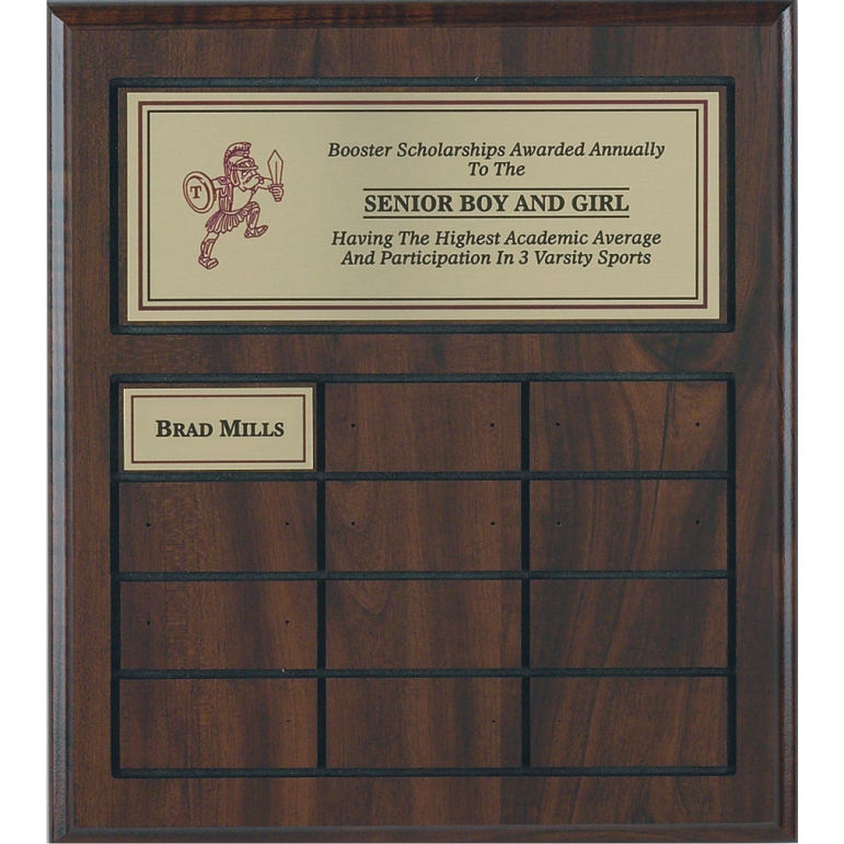 12 Plate, Routed, Perpetual Plaque-12X12