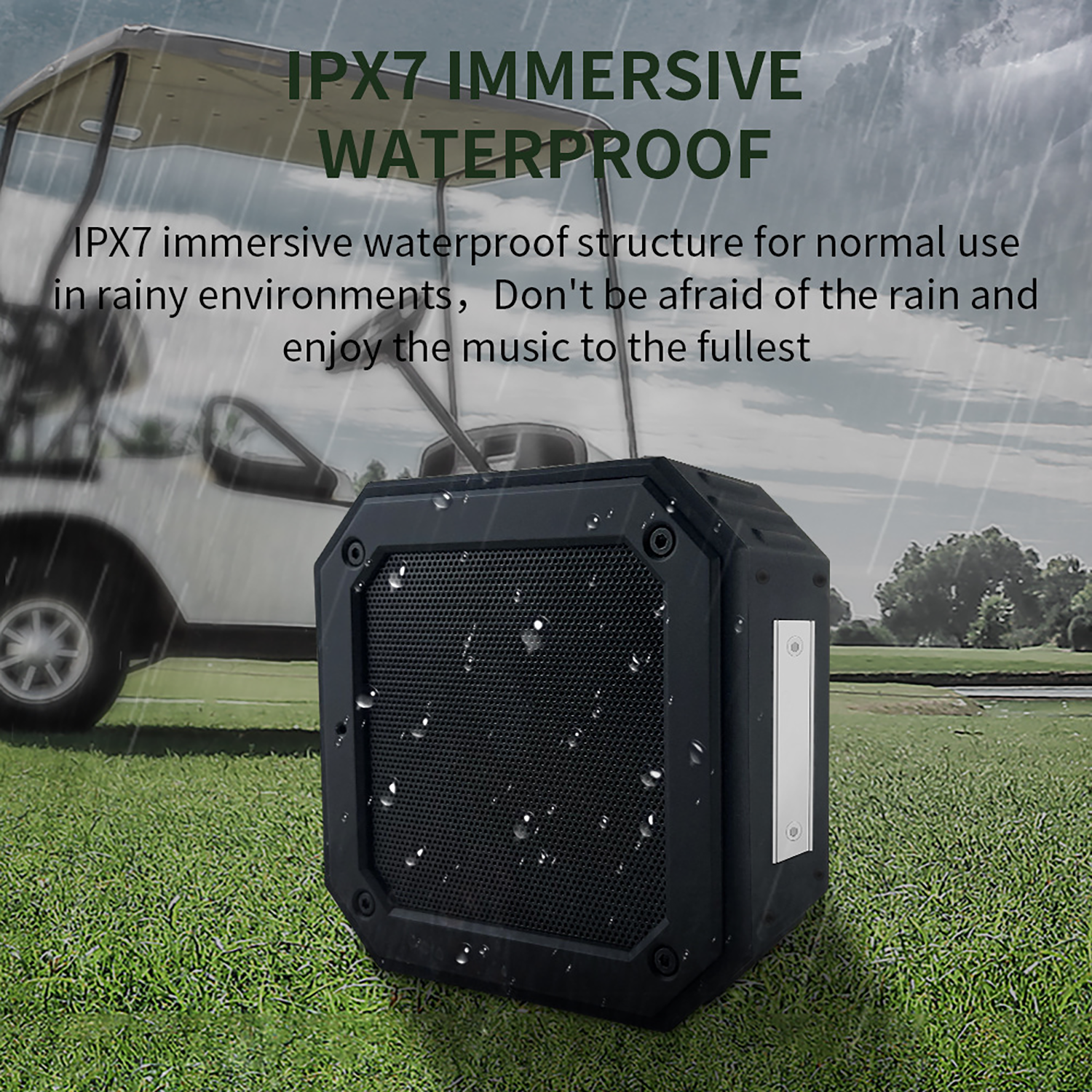 Golf Cart Magnetic Wireless Waterproof Speaker 6