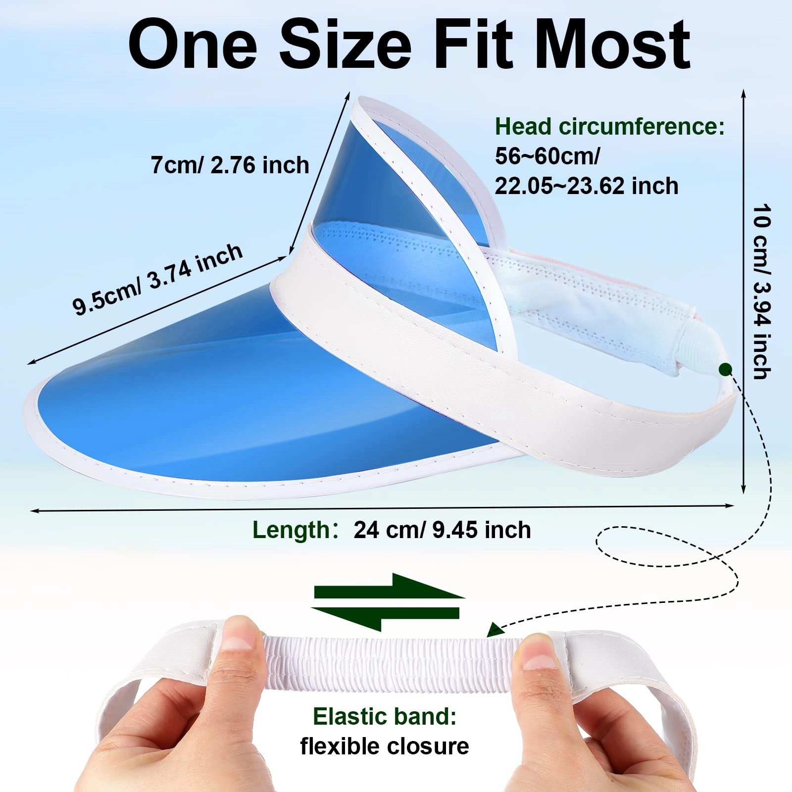 Summer Pvc Sun Visor Cap 12