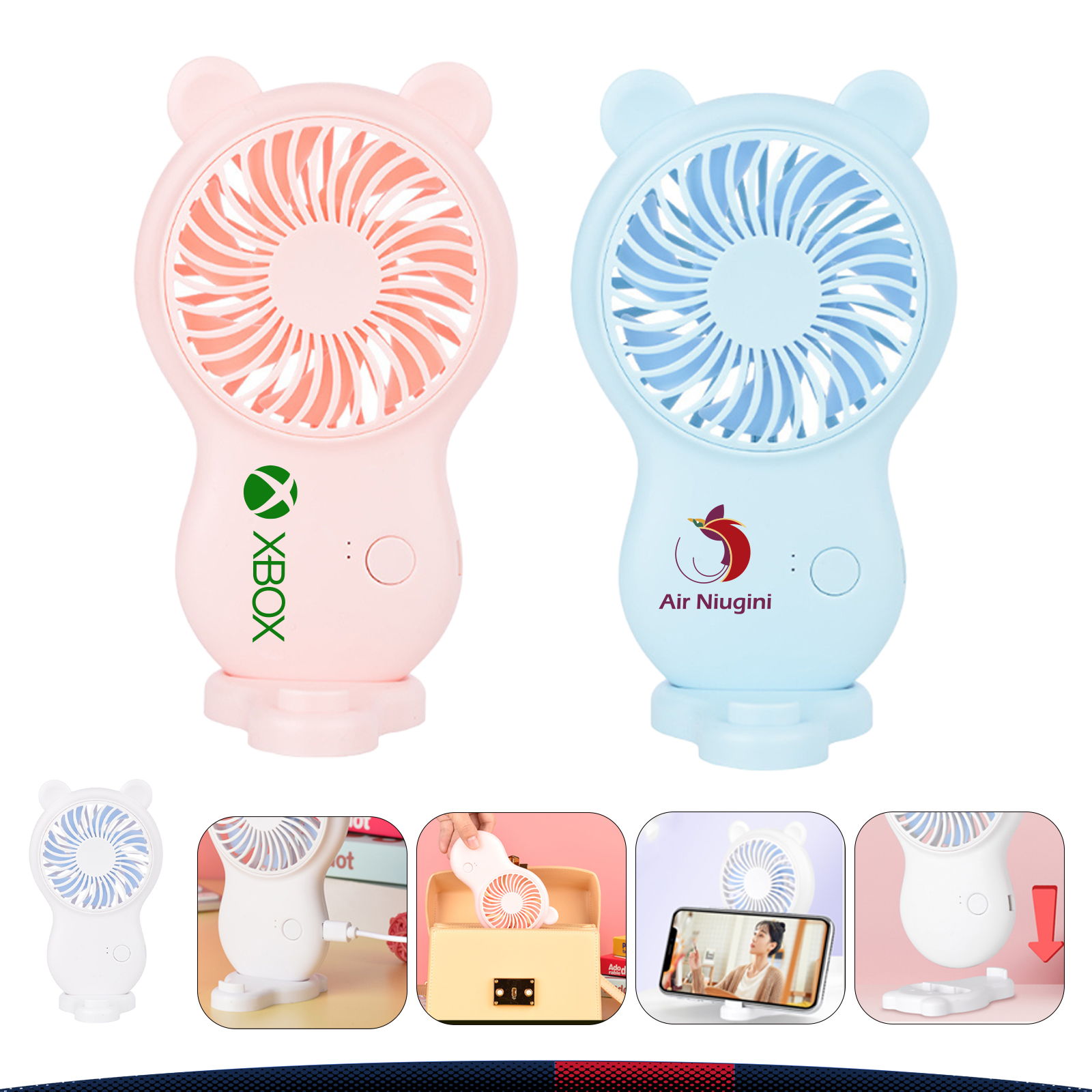 Cartoon Mini Bear Fan 3
