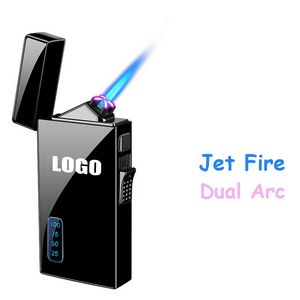 Rectangle Dual Usage Electric Arc And Jet Fire Lighter With USB Charging 40