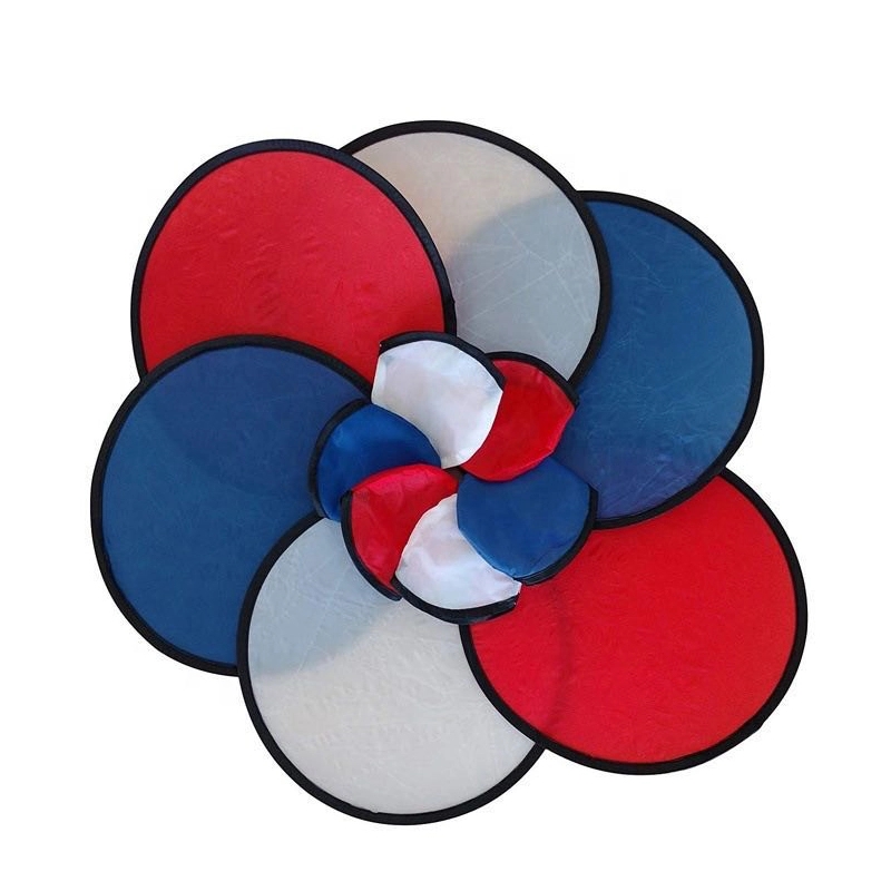 Foldable Flying Disc Fans Folding Pocket Advertising 7