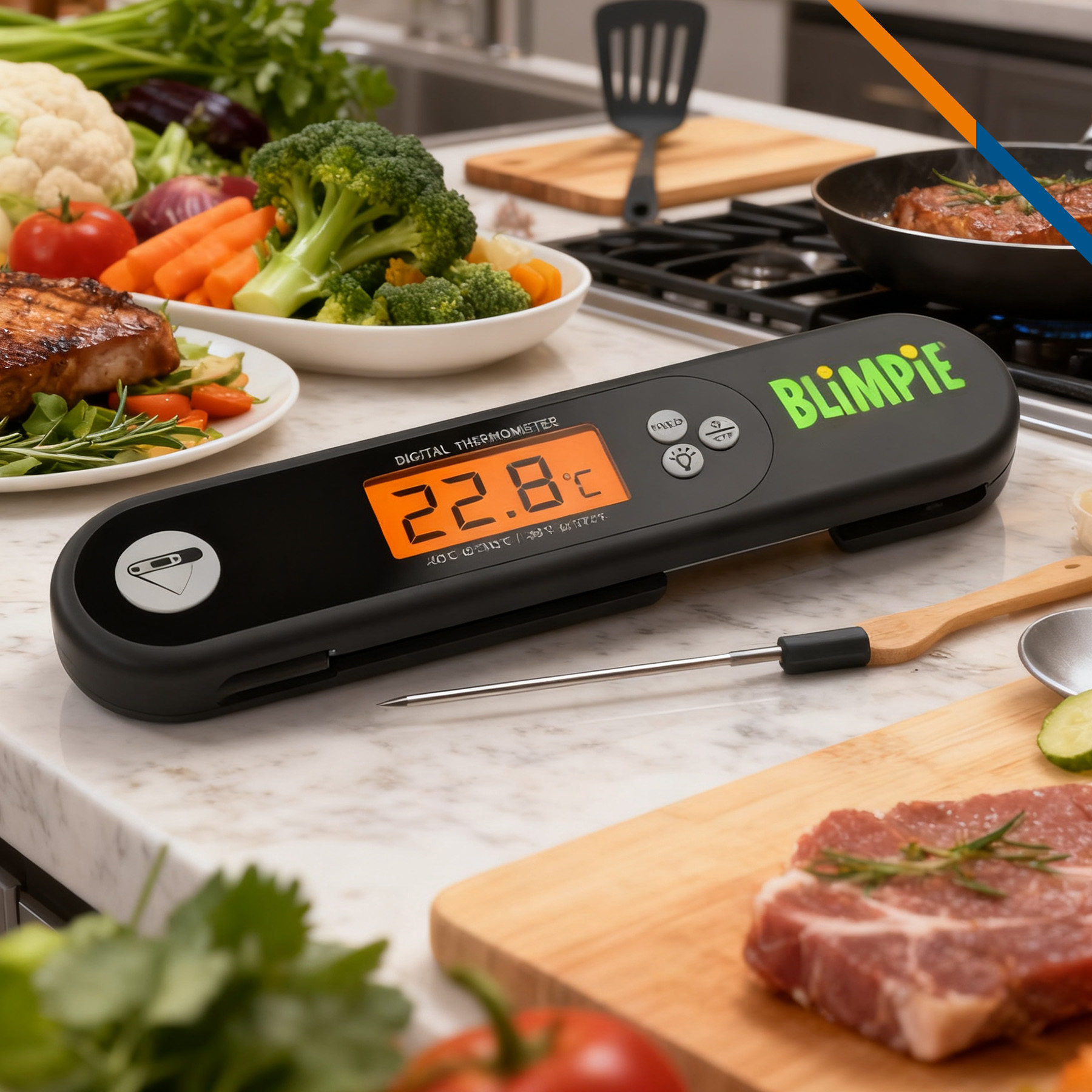 Heatroz Foldable Digital Food Thermometer 3