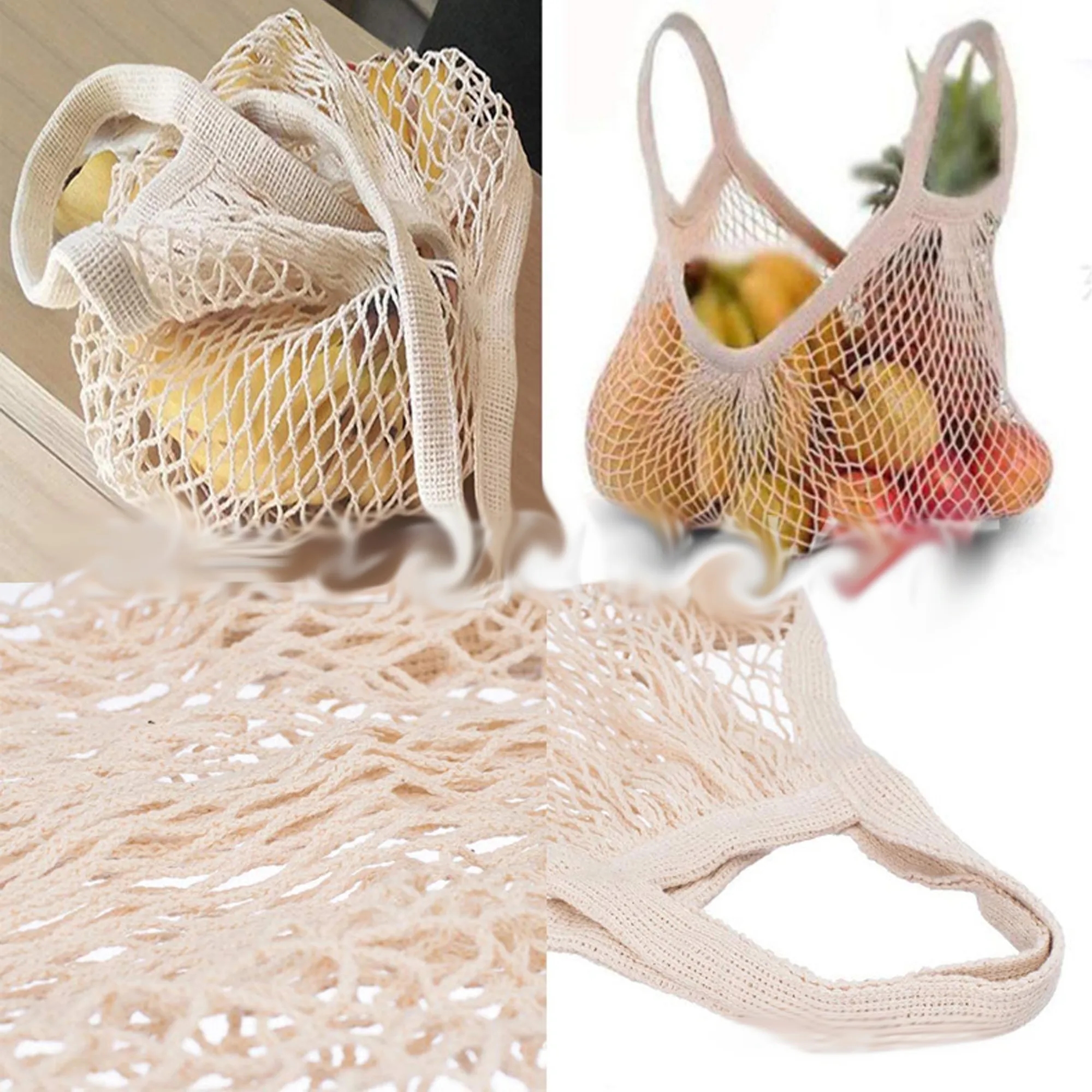 Collapsible Cotton Mesh Tote, custom tote bag with logo imprint 11