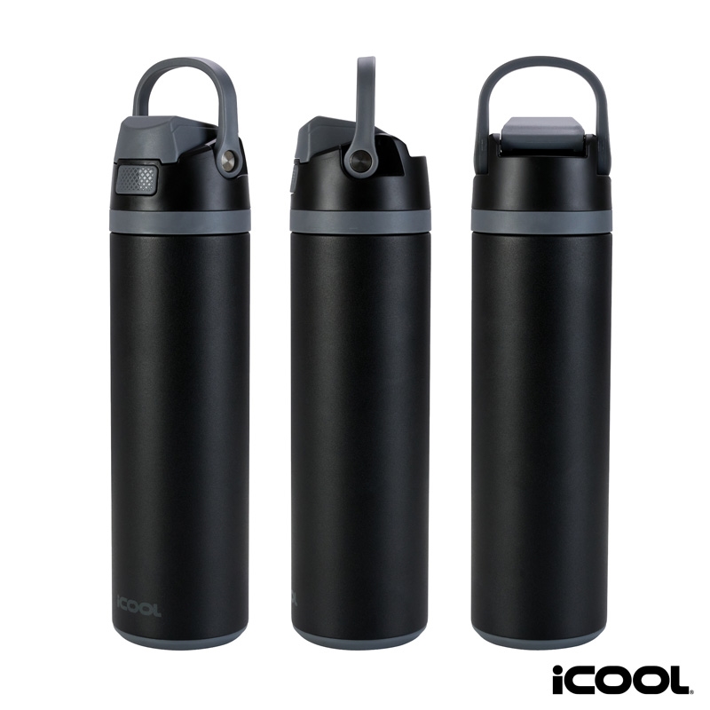iCOOL® Manitou 24 oz. Double Wall, Recycled Stainless Steel Water Bottle 45