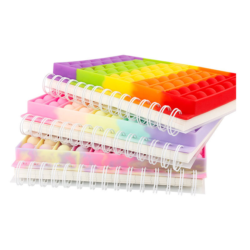 Bubble Fidget Push Pop Spiral Notebook w/Pen Hole 5