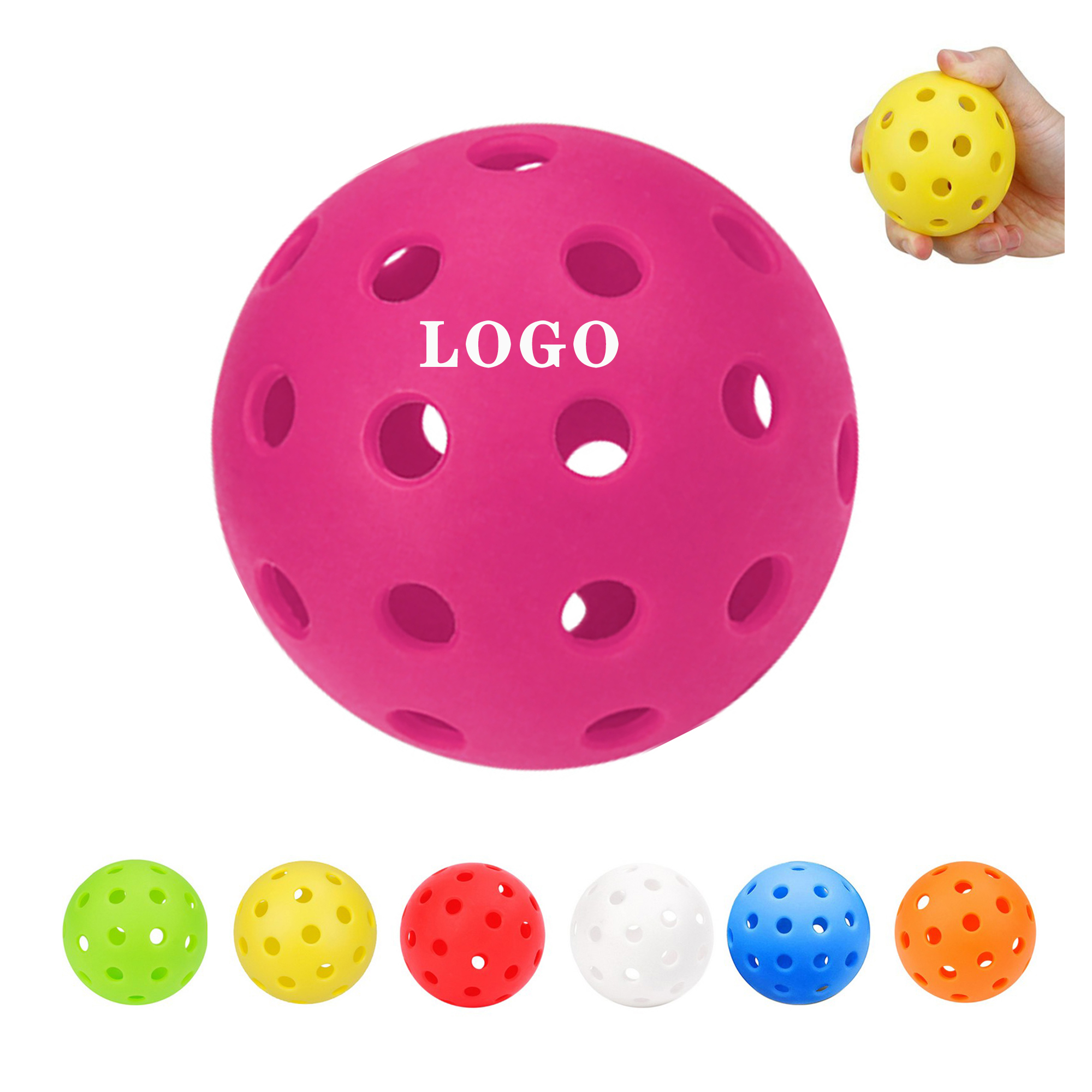 40 Hole PE Pickleball Durable Ball 6