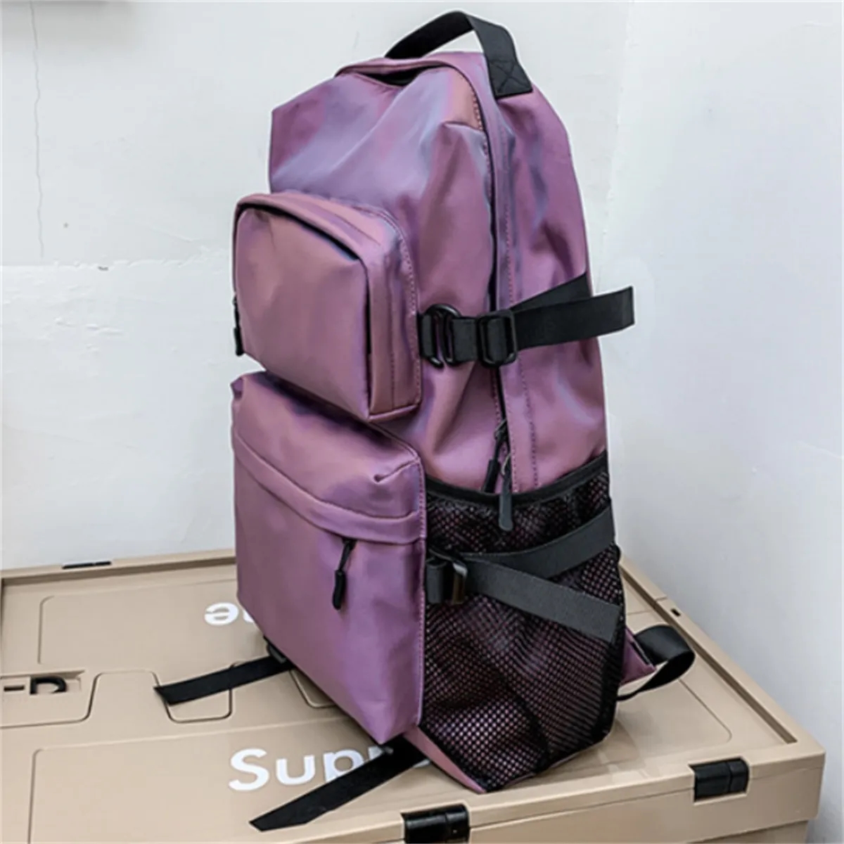 Lightweight Basic Backpack College Bookbag Schoolbag 3
