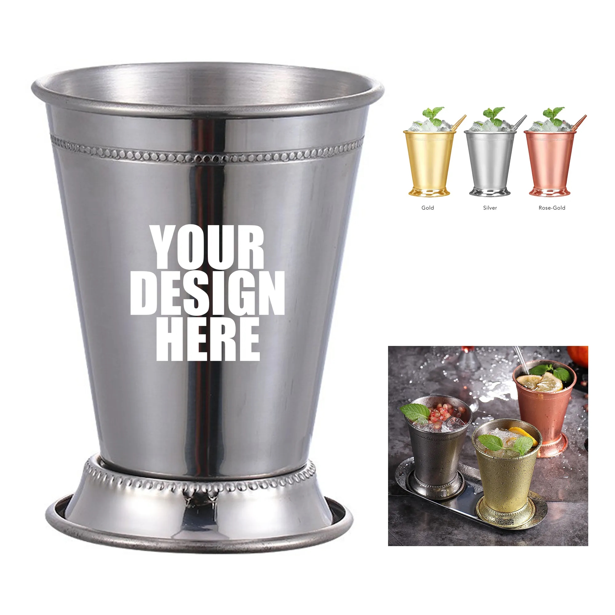 14oz Stainless Steel Julep Cup 7