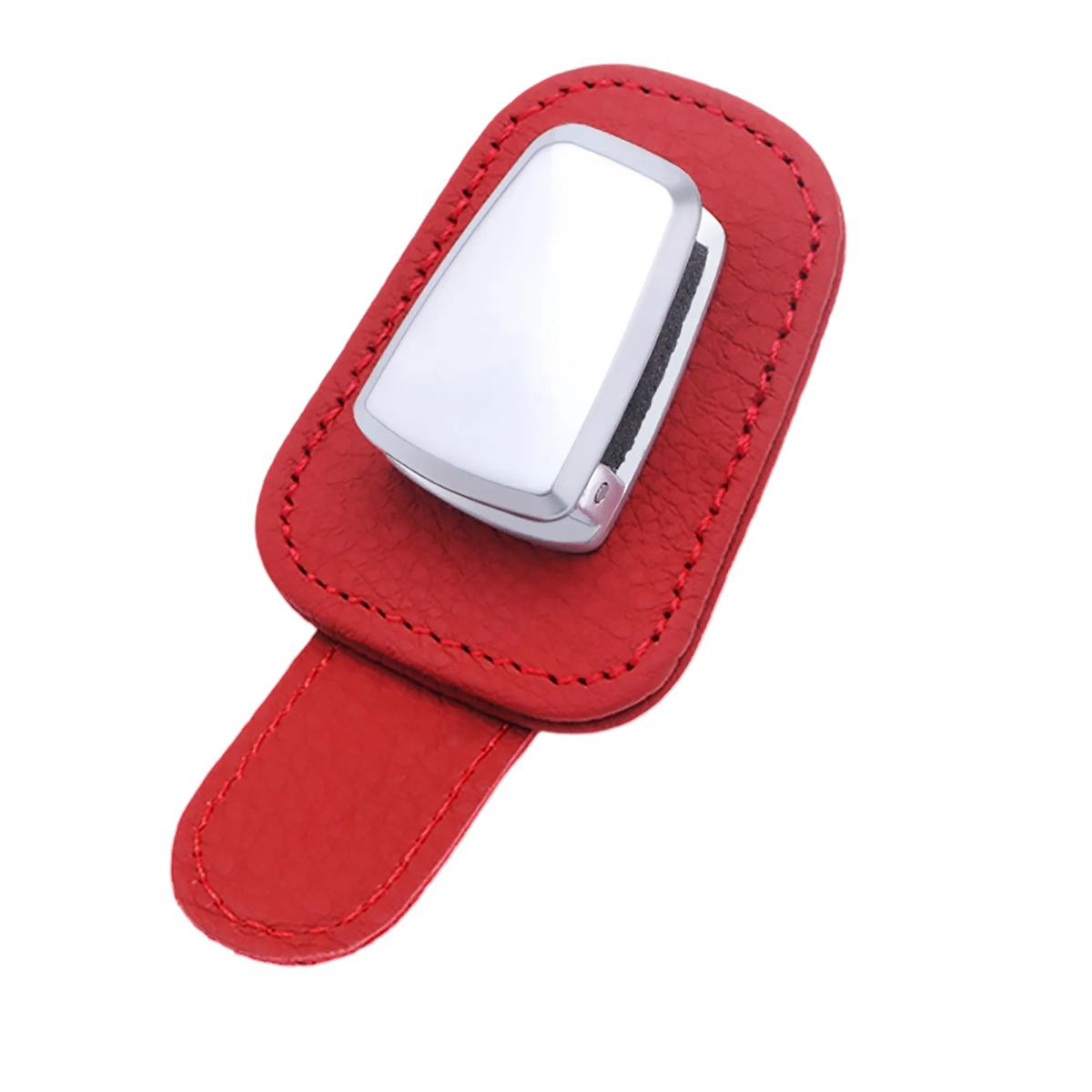 Compact Leather Glasses Mount for Car Visor 5