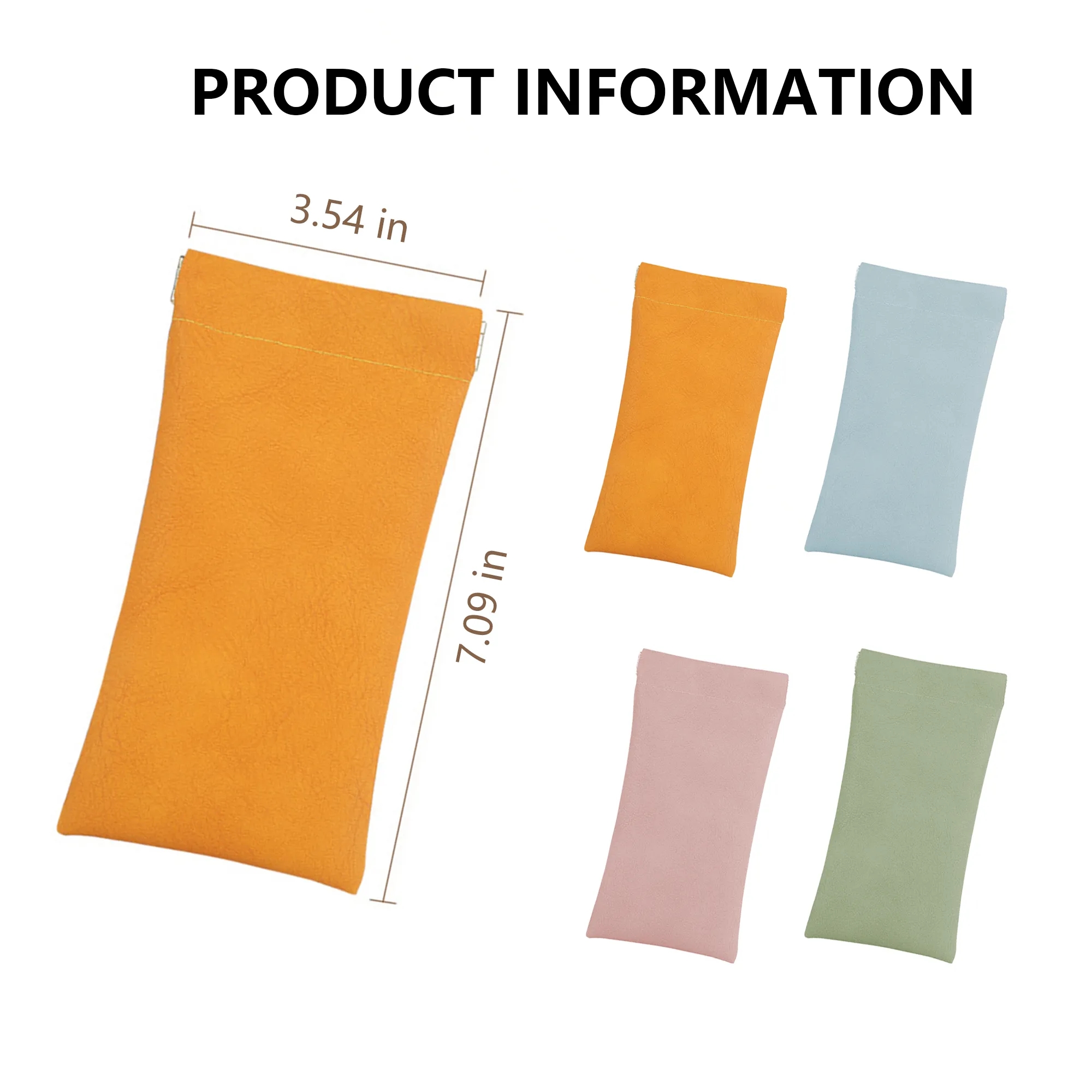 Leather Glasses Case Self-Sealing 7