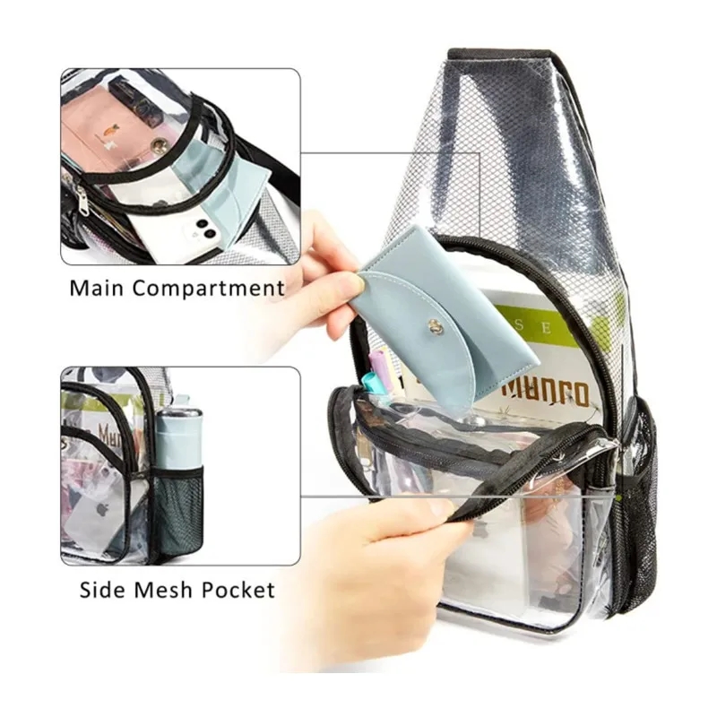 Stadium Approved Clear Sling Bag 3