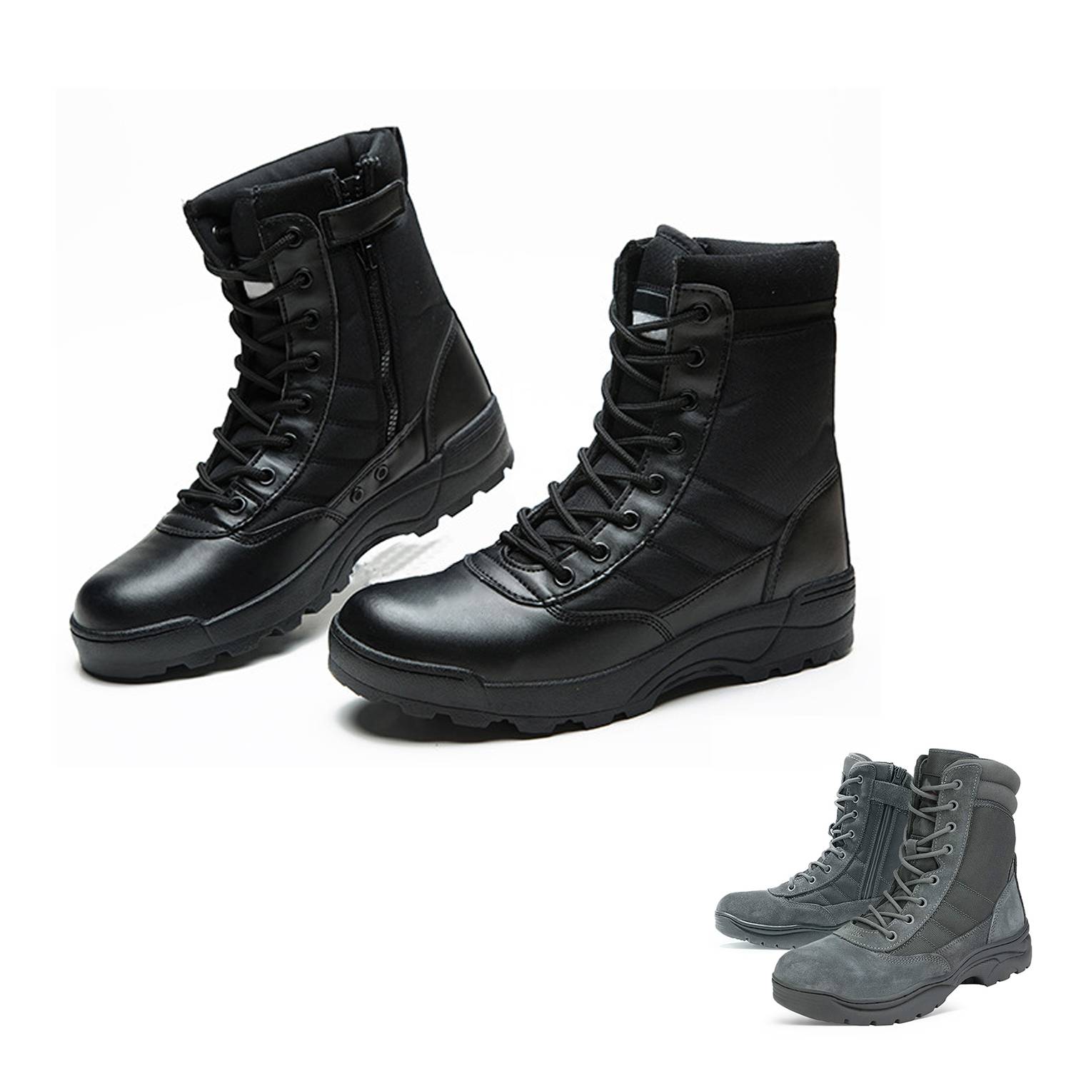 Wear Resistant Tactical Side Zip Boots 6
