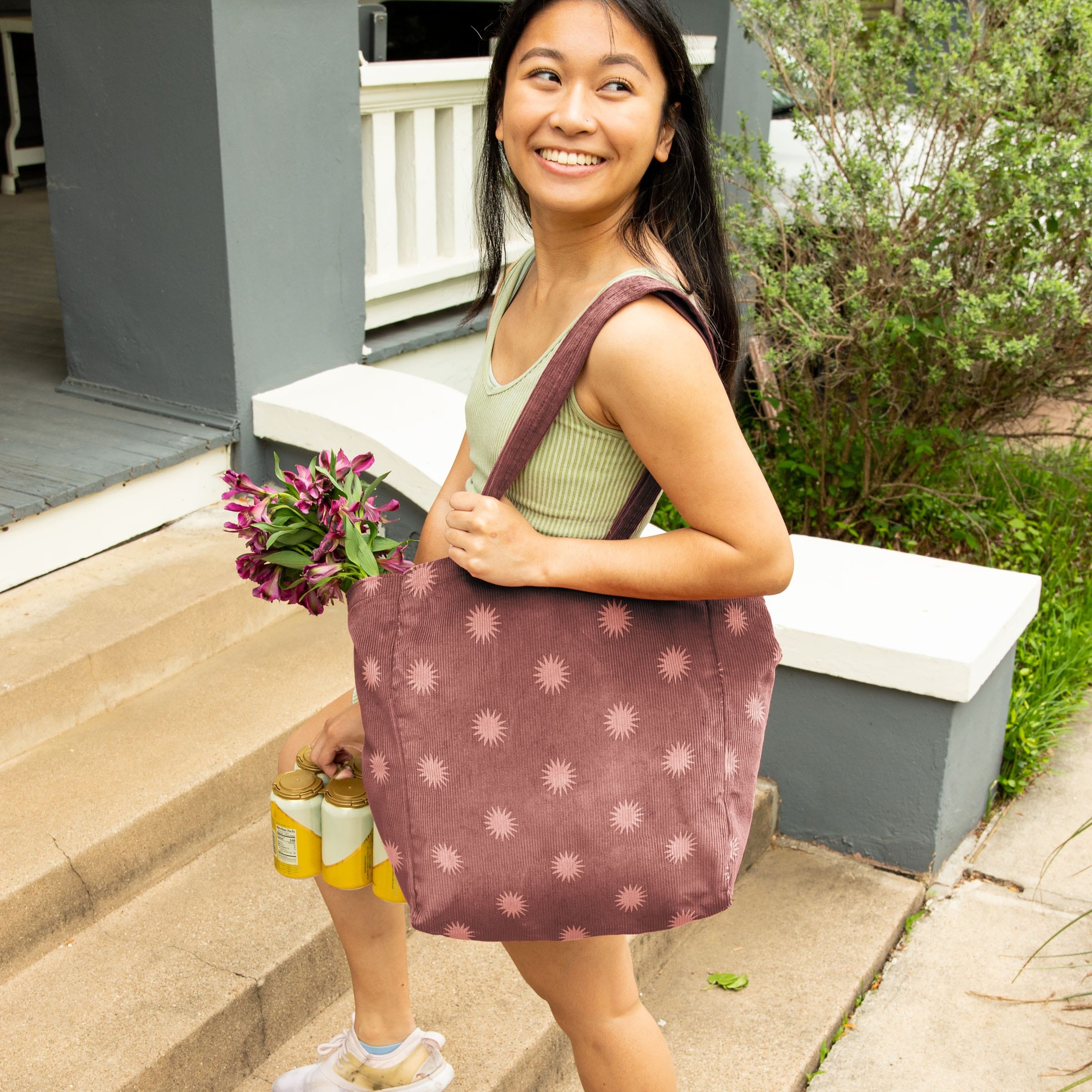 ALL THAT GROCERY TOTE - CORDUROY 1