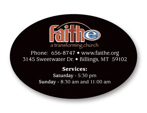 USA Made Premium UV Window Micro-Suction Cling Decal (2"x3") Oval Shape