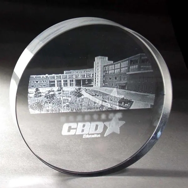 Clear Round Crystal Paperweight 6