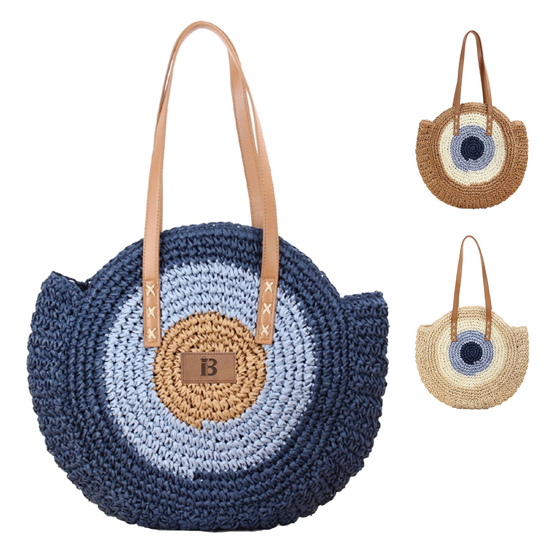 Paper Round Tote Woven Bag 3
