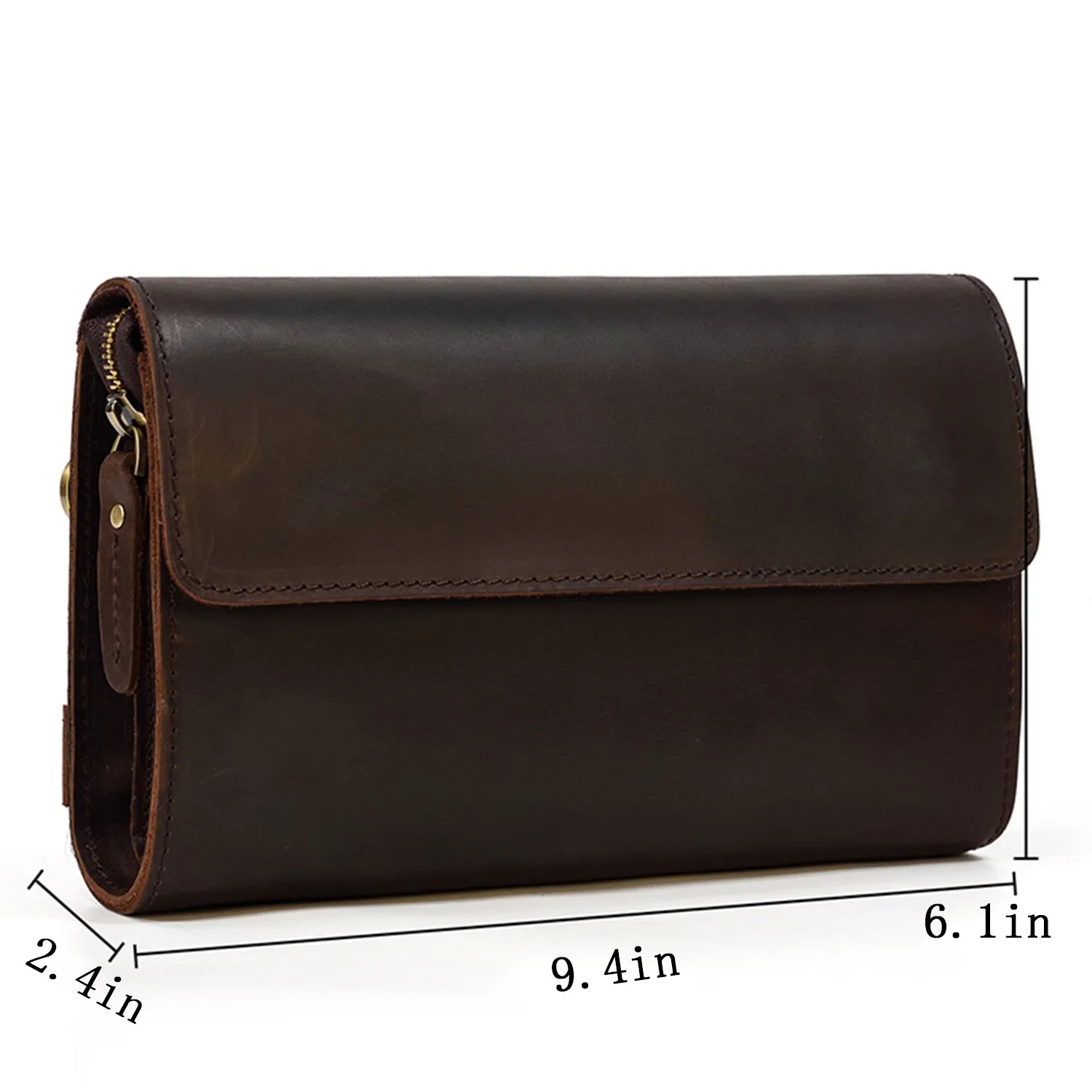 Men's Genuine Leather Retro Multifunctional Wallet 8
