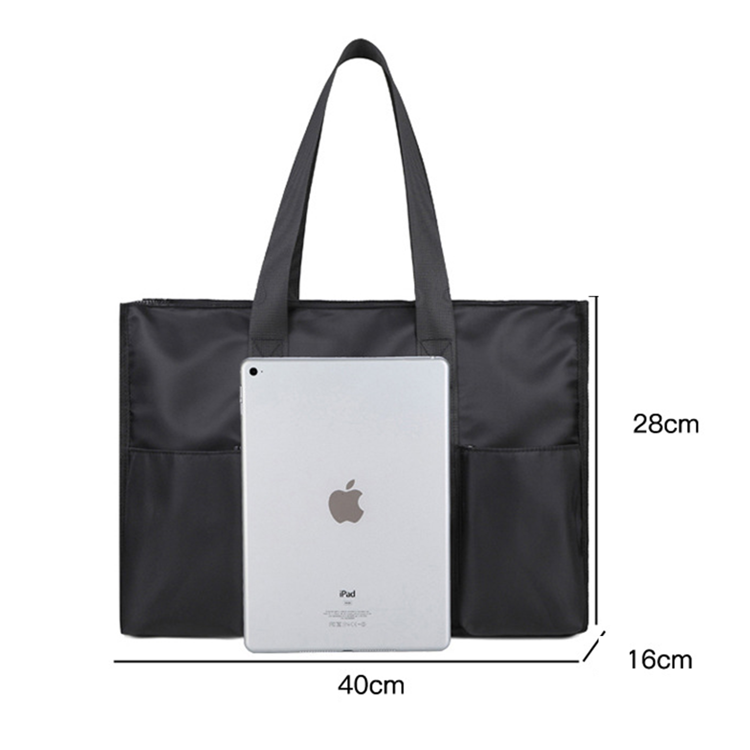 Multi-Pocket Hobo Tote Bag, custom tote bag with logo imprint 2