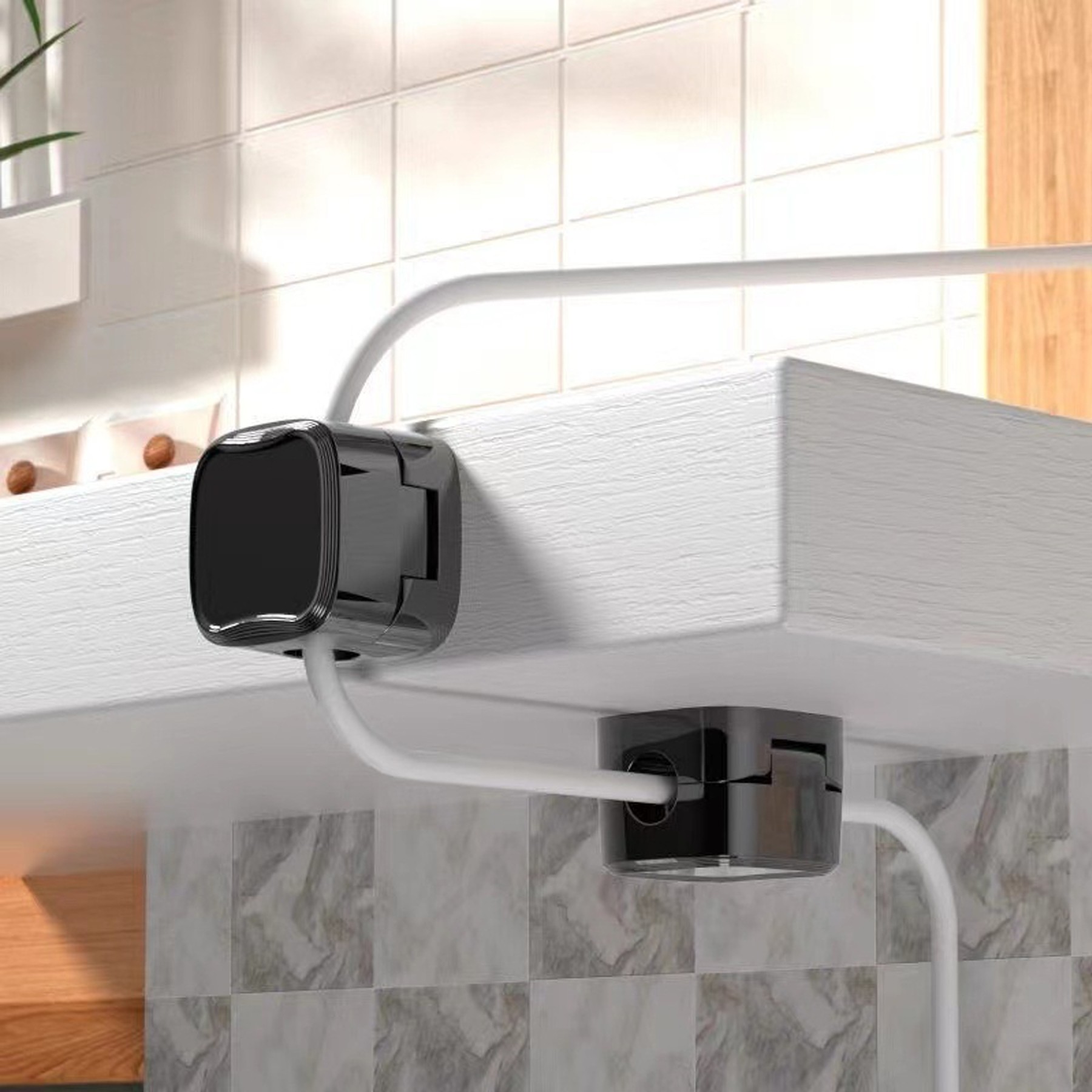 Magnetic Desktop Cable Organizer Charging Cable Clip 3