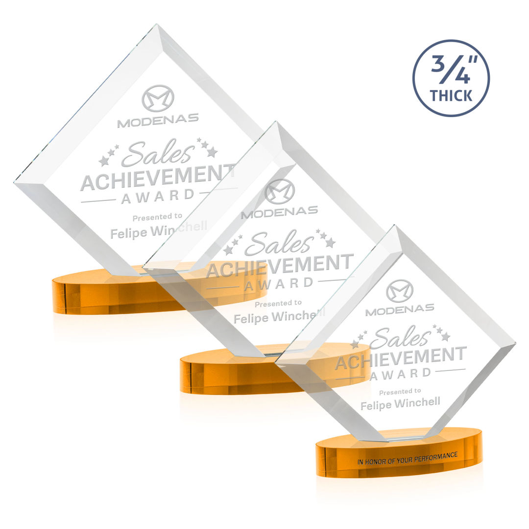 Belaire Award on Alberton Base - Amber