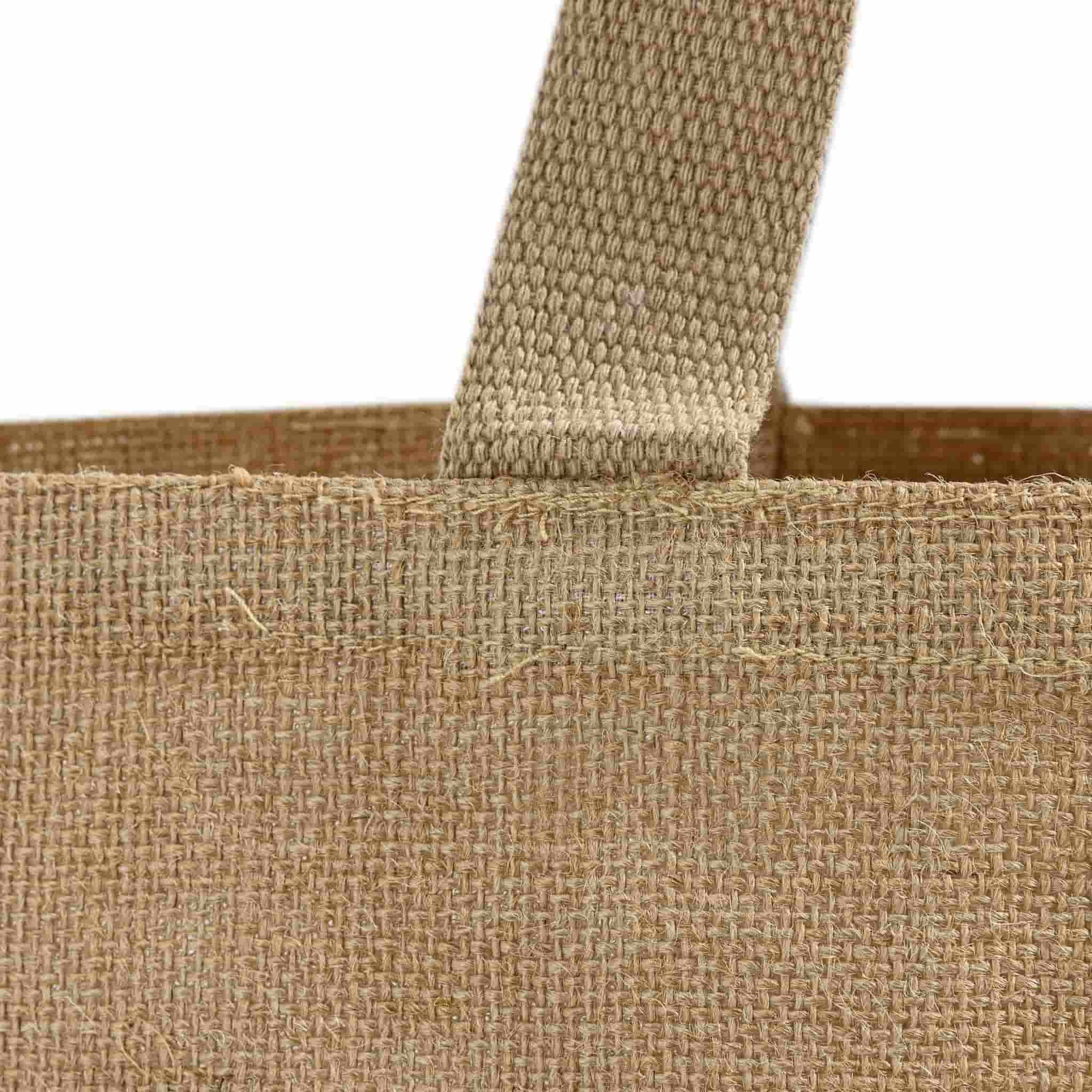 Large Versatile Jute Tote Bag, custom tote bag with logo imprint 12