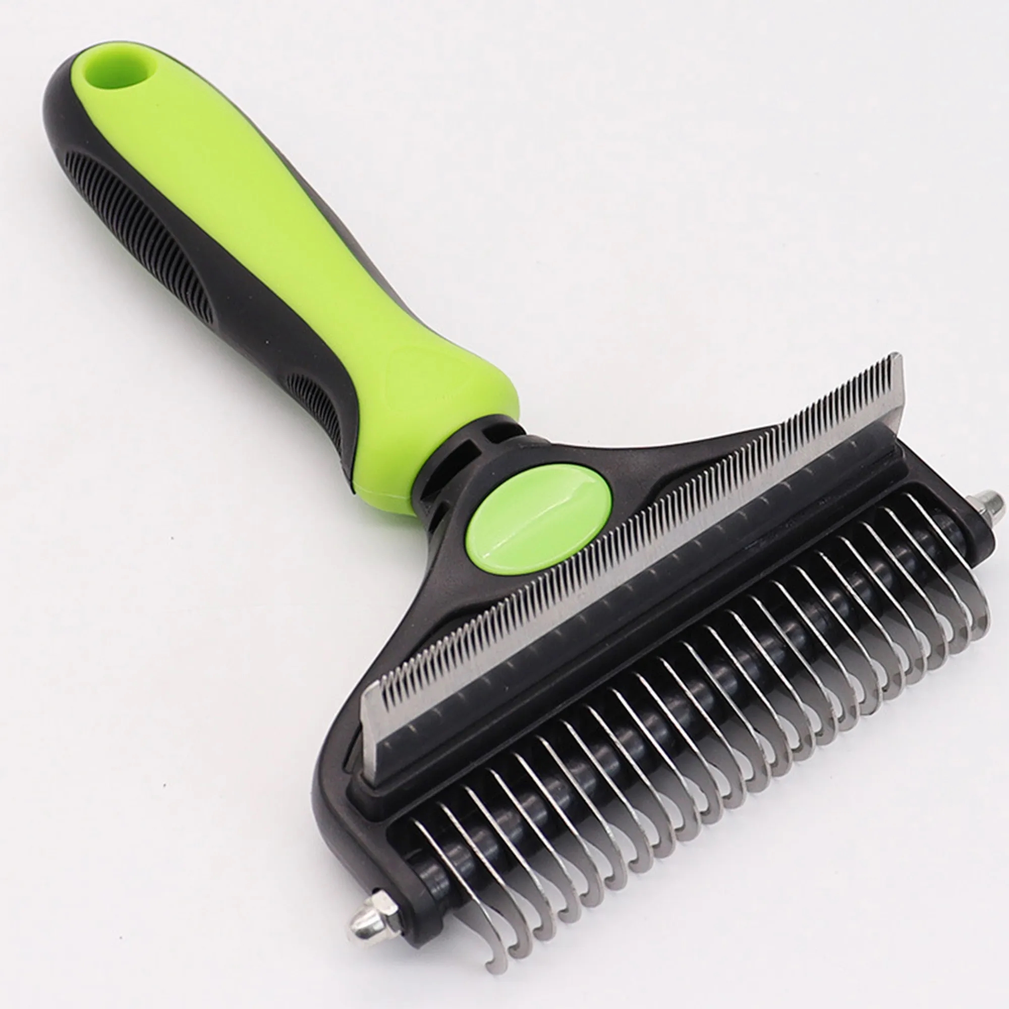 Dual Head Pet Grooming Brush For Detangling And Smoothing 13