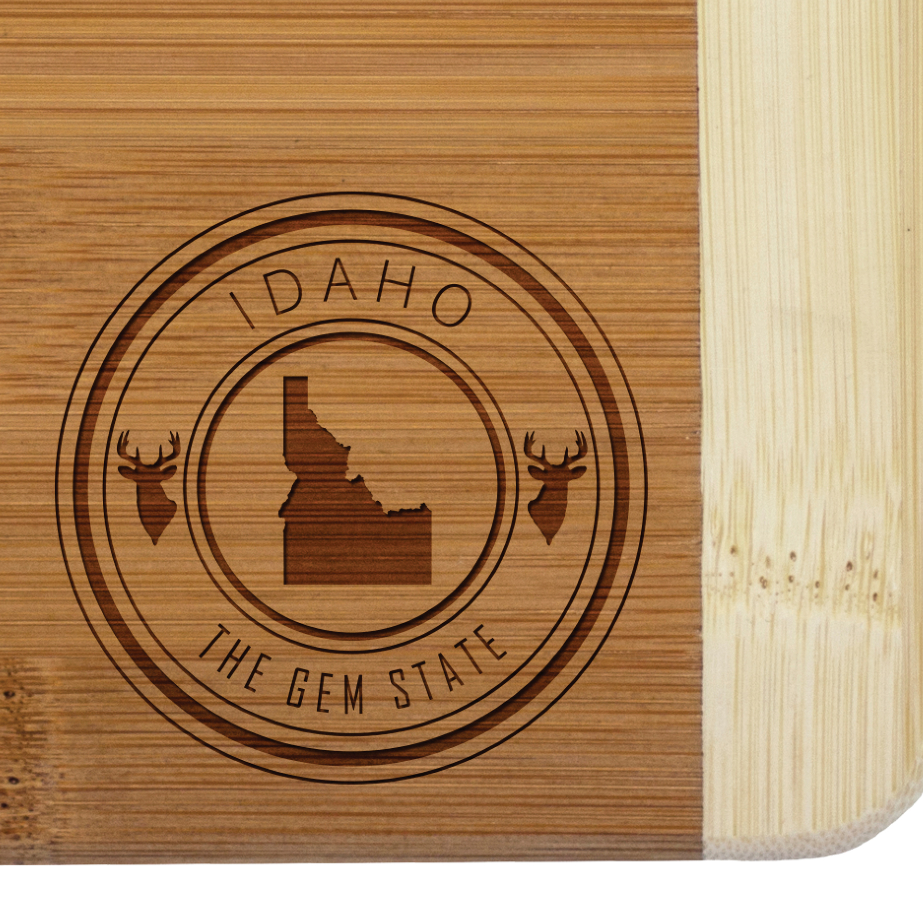 Idaho State Stamp 2-Tone Bar Board 2