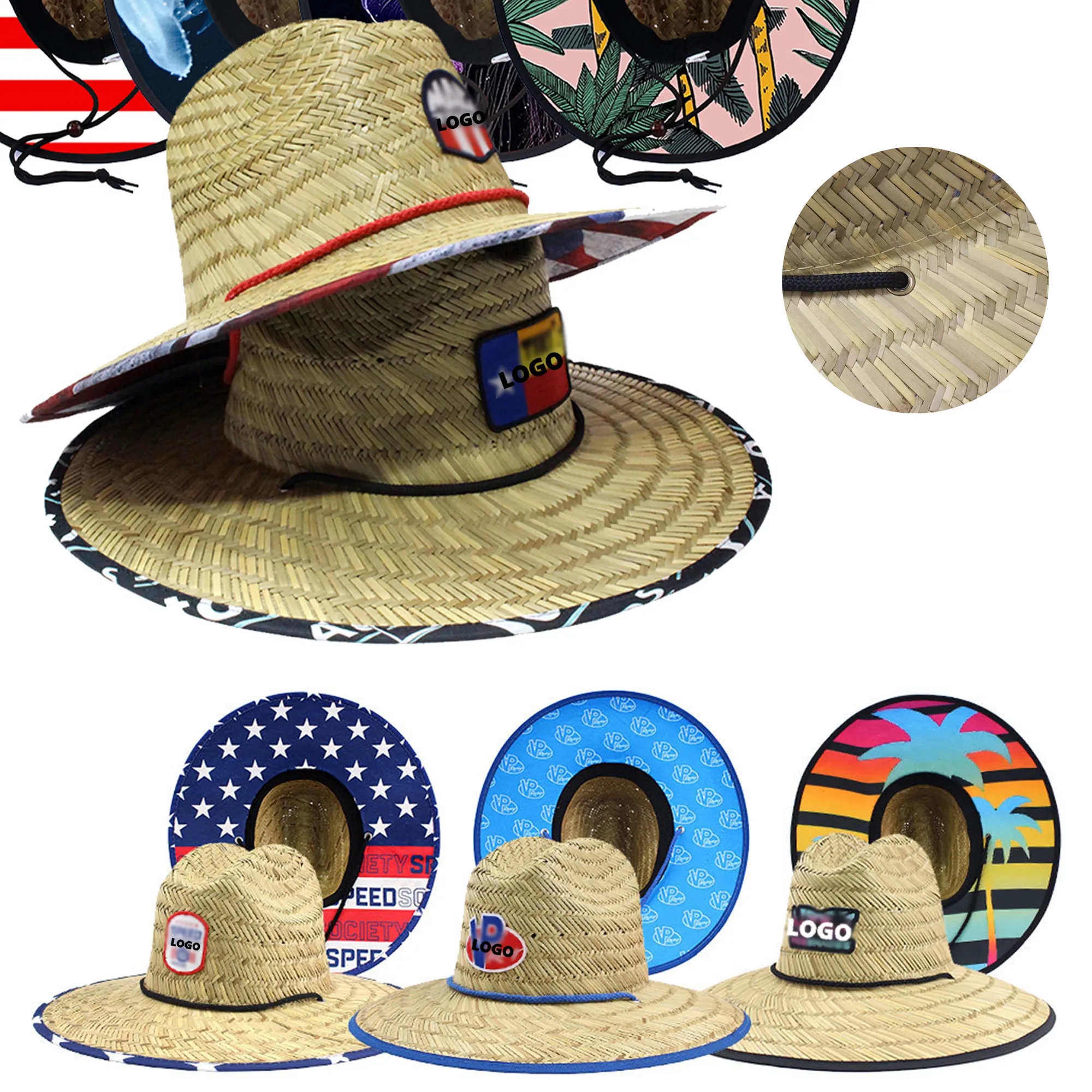 Full Custom Straw Sun Hat MOQ50 6