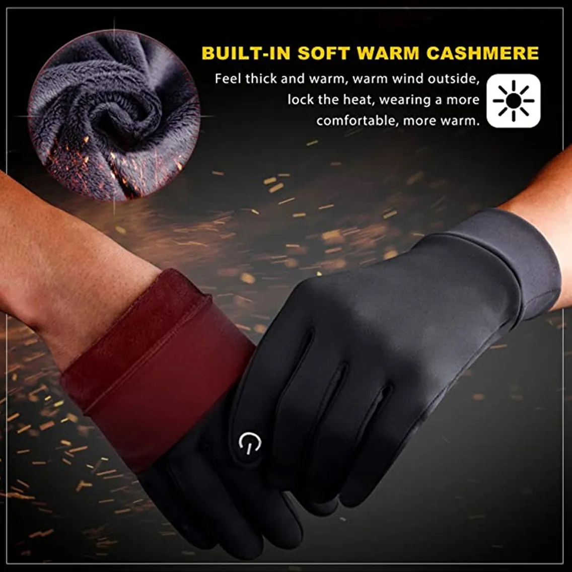 In Stock Unisex Winter Cold Weather Thermal Warm Knit Gloves 7