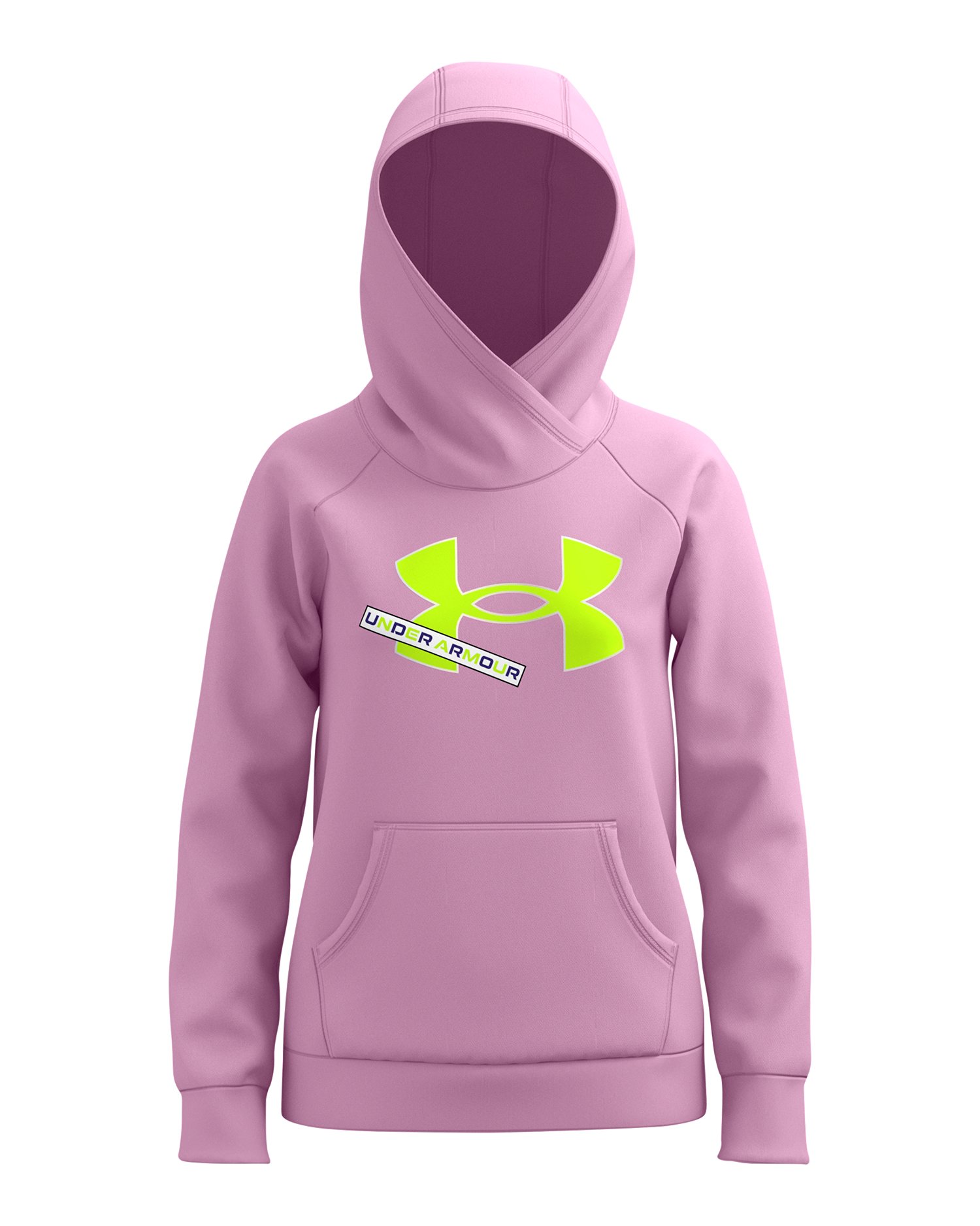 UA Rival Fleece Logo Girls' Hoodie 3