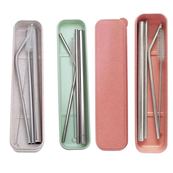 Stainless Steel Drinking Straw Gifts Set 6