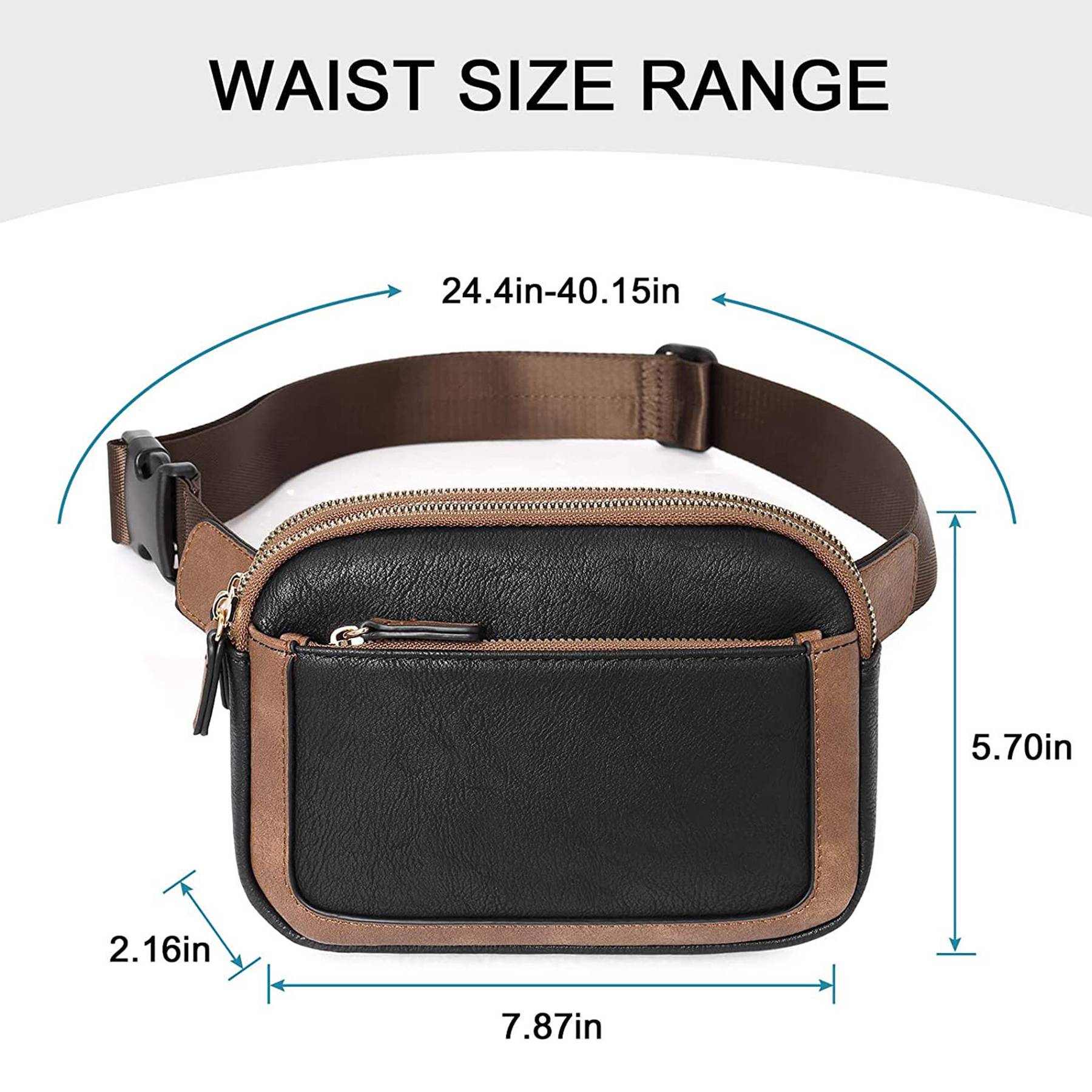 PU Mini Everywhere Crossbody Waist Bag 7
