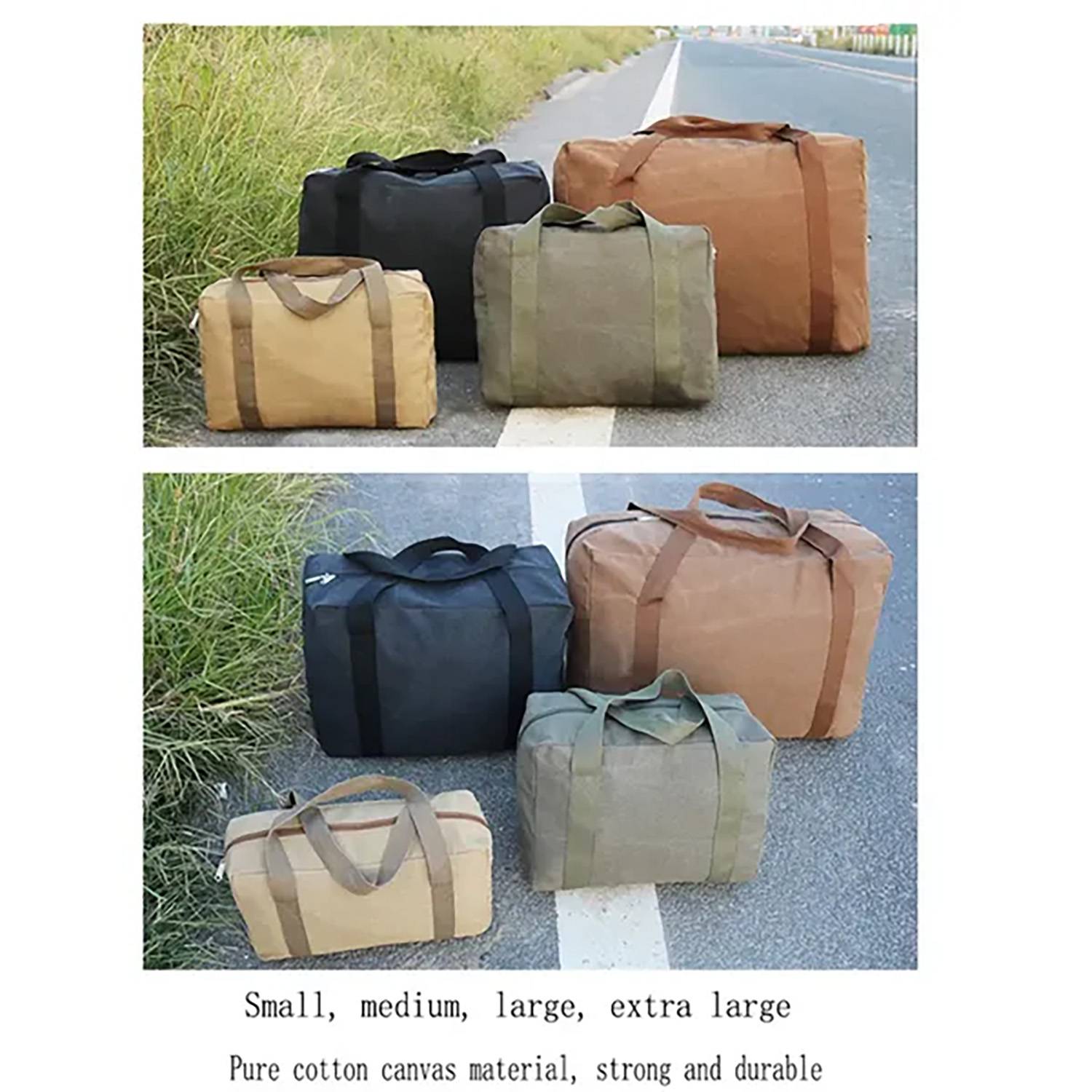 Washed Canvas Storage Duffel Bag 3