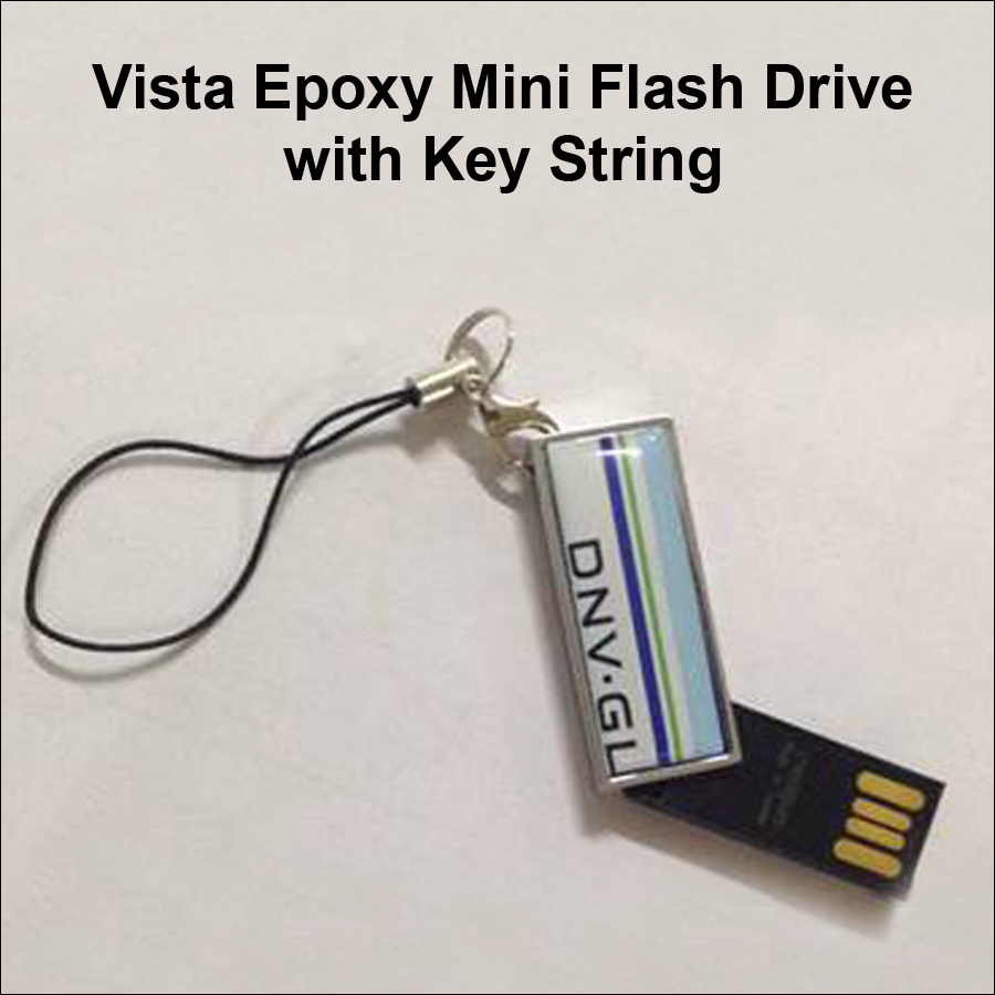 Vista Epoxy Mini Metal Flash Drive / USB - 32 GB Memory