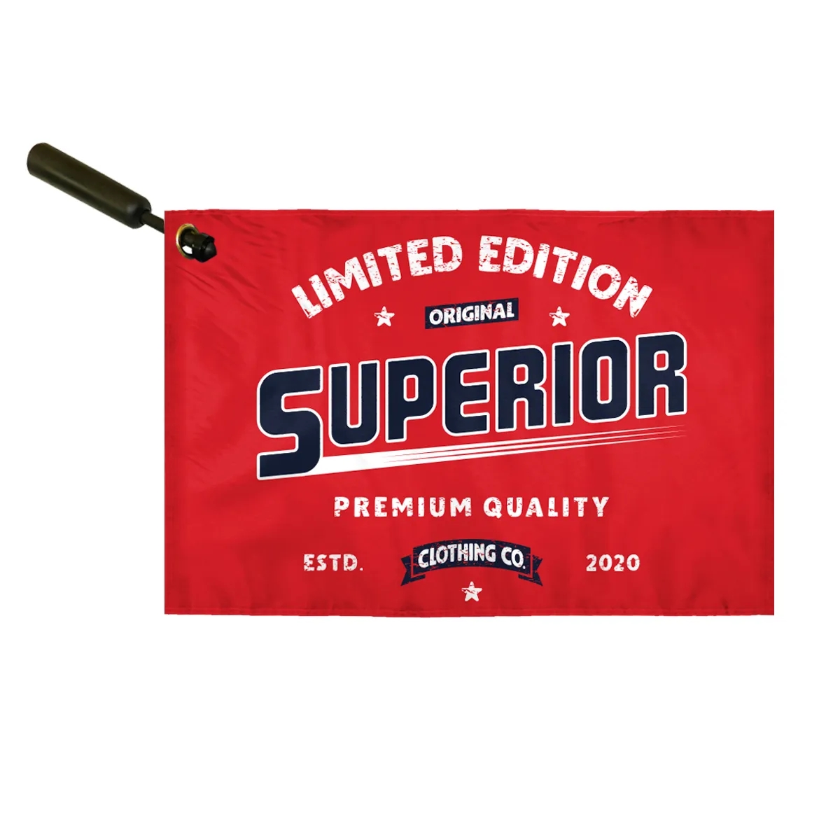 Screen Sublimation 2 Ply Swirler Flag 12" x 18" E-Poly 2