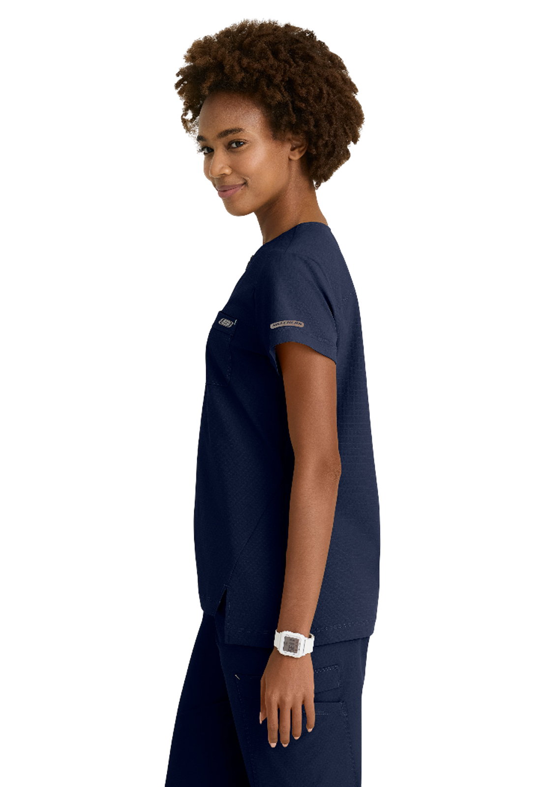 Skechers Ripstop Collection - Women's Two-Pocket Round Neck Trek Scrub Top 9