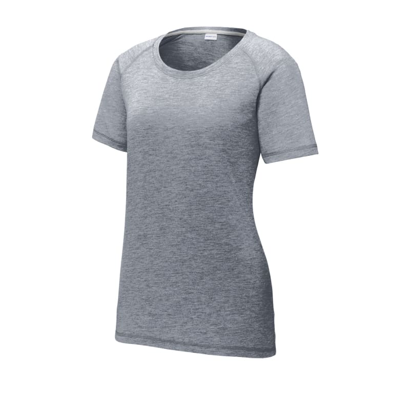 Sport-Tek Women's PosiCharge Tri-Blend Wicking Scoop Neck Raglan Tee. 69