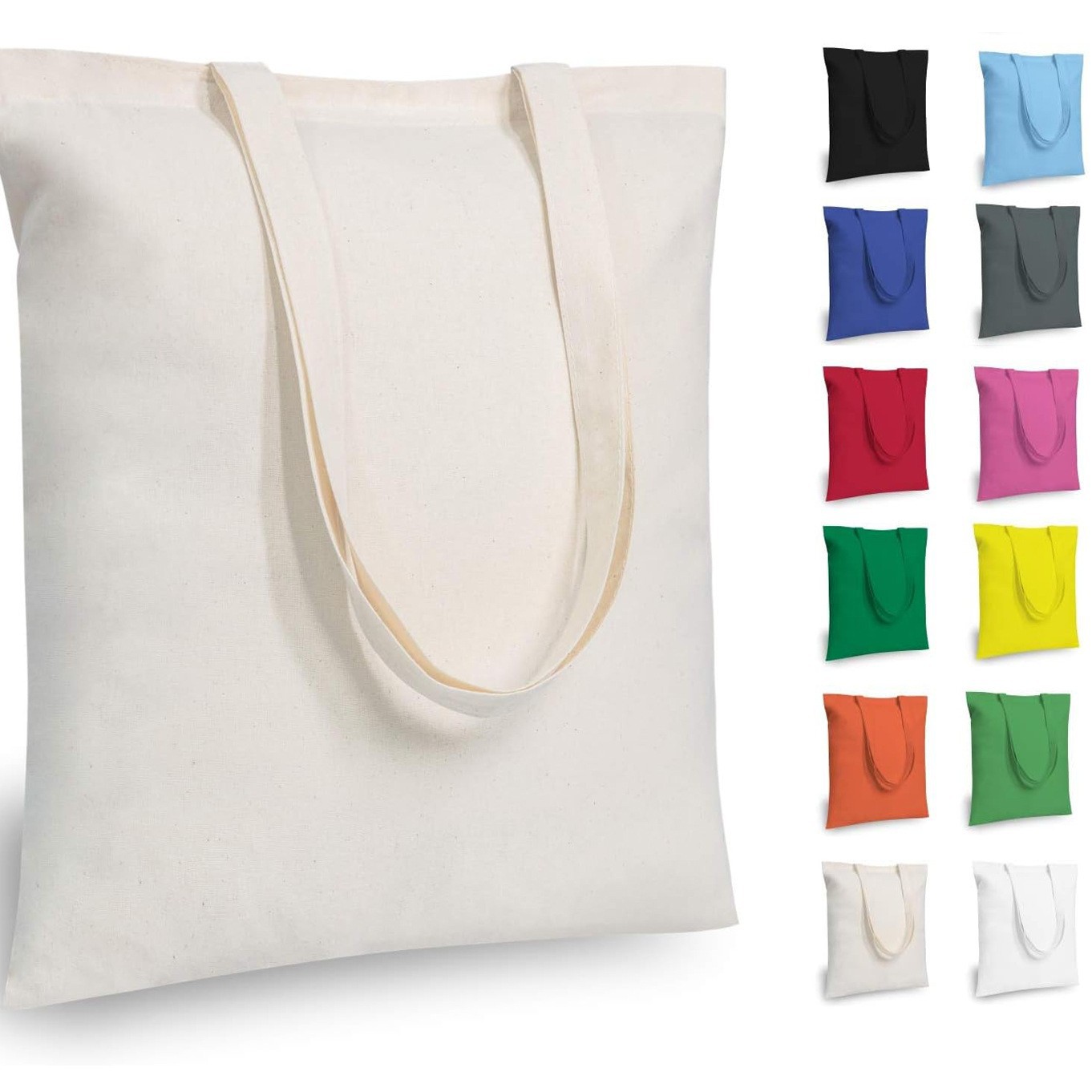 Eco-Friendly Canvas Tote Bags (Customizable), custom tote bag with logo imprint 2