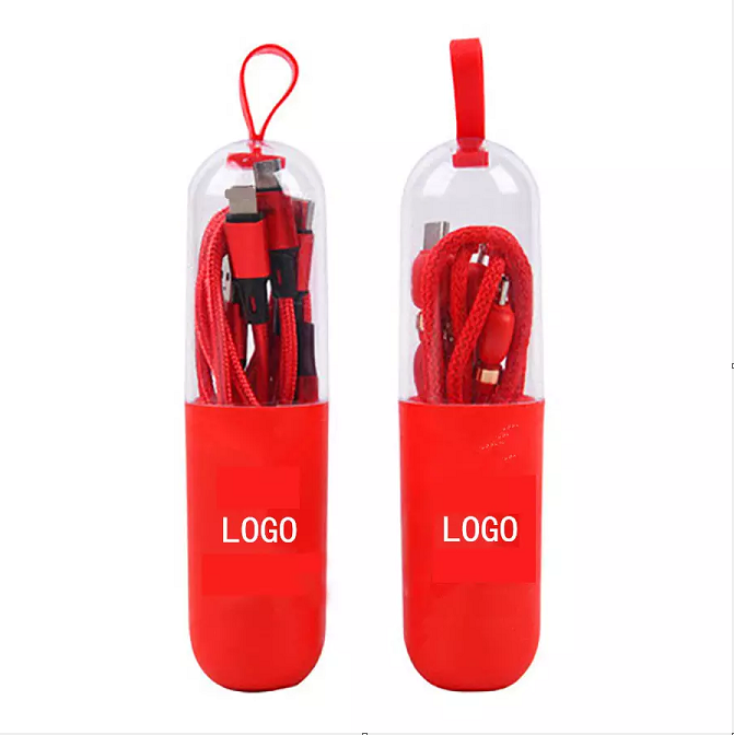 3 in 1 Charging Cables with Capsule Case 2