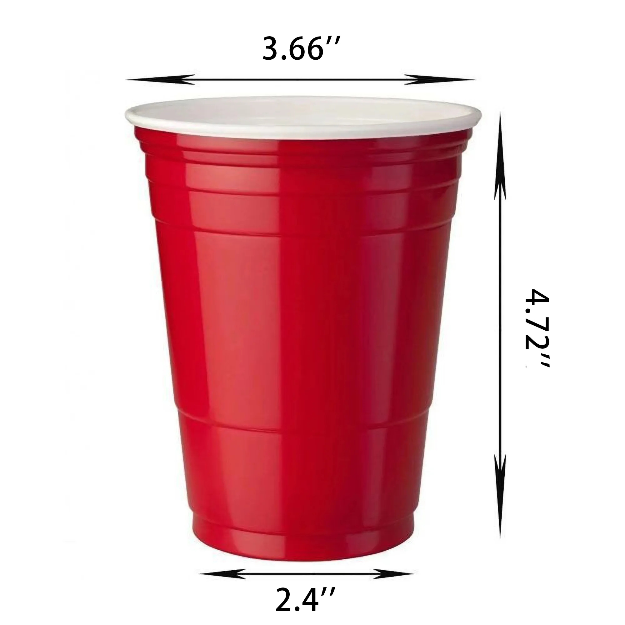 Disposable Stadium Cups Party Essentials Cold Beverages 16oz 2