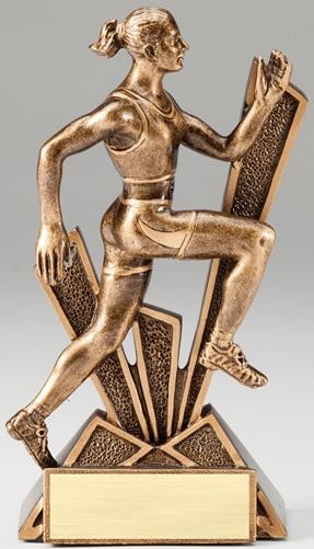 Track Female Checkmate Resin Sculpture 2